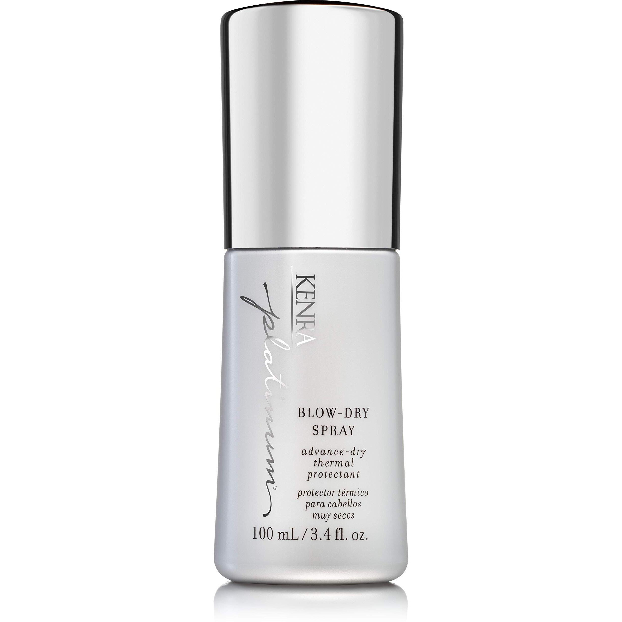 Kenra Platinum Blow-Dry Spray | Time-Saving Heat Protectant | Detangles, Smooths, And Softens | Eliminates Frizz & Resists Humidity | Medium To Coarse Hair | 3.4 Fl. Oz