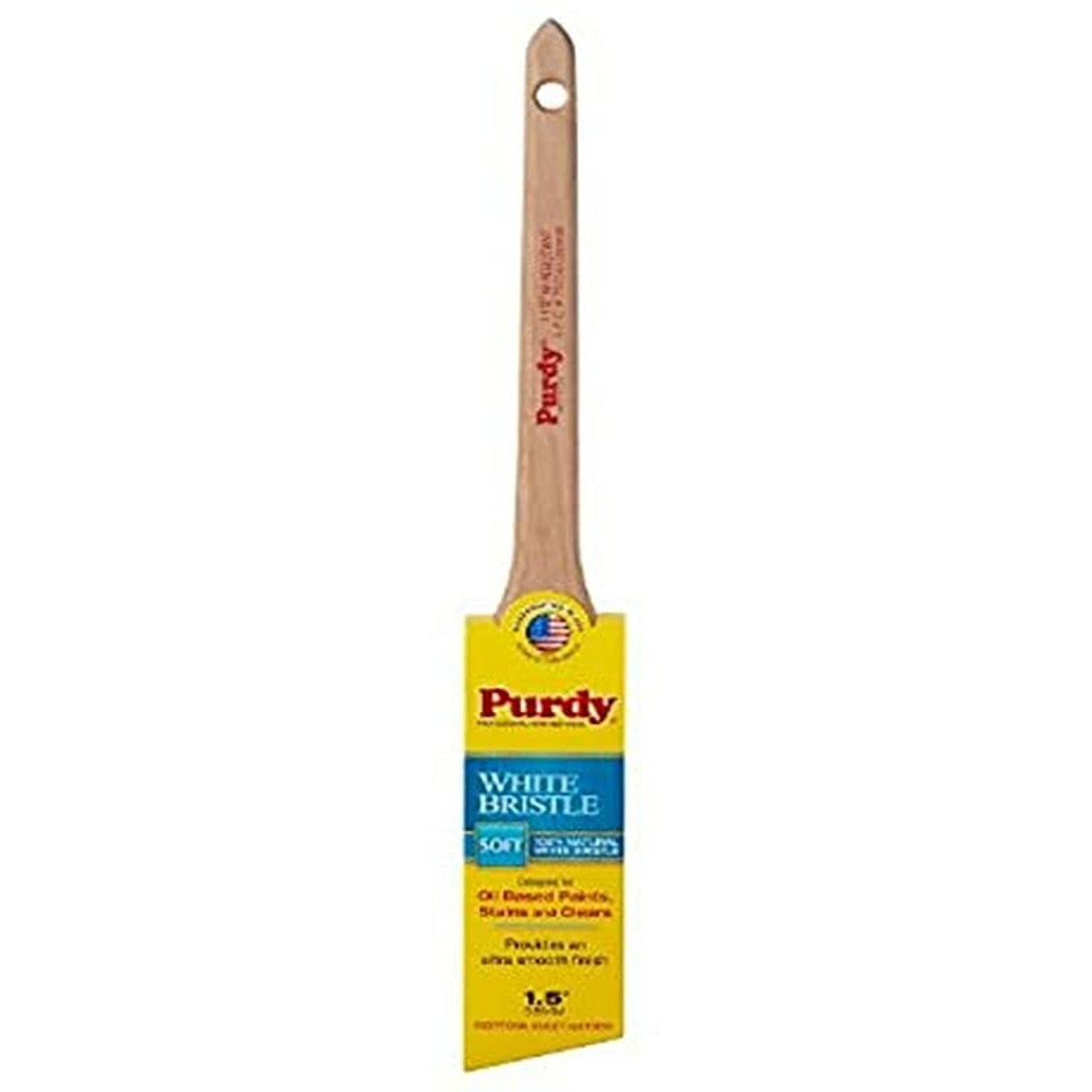 1-1/2"" Purdy 144024415 Adjutant Angled Sash Paint Brush, White China Bristle