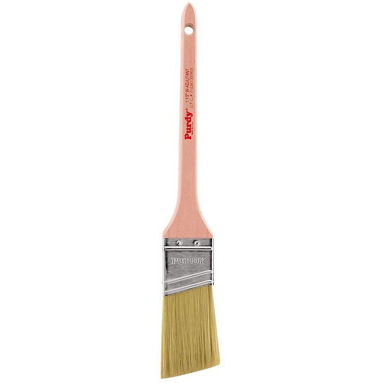 1-1/2"" Purdy 144024415 Adjutant Angled Sash Paint Brush, White China Bristle