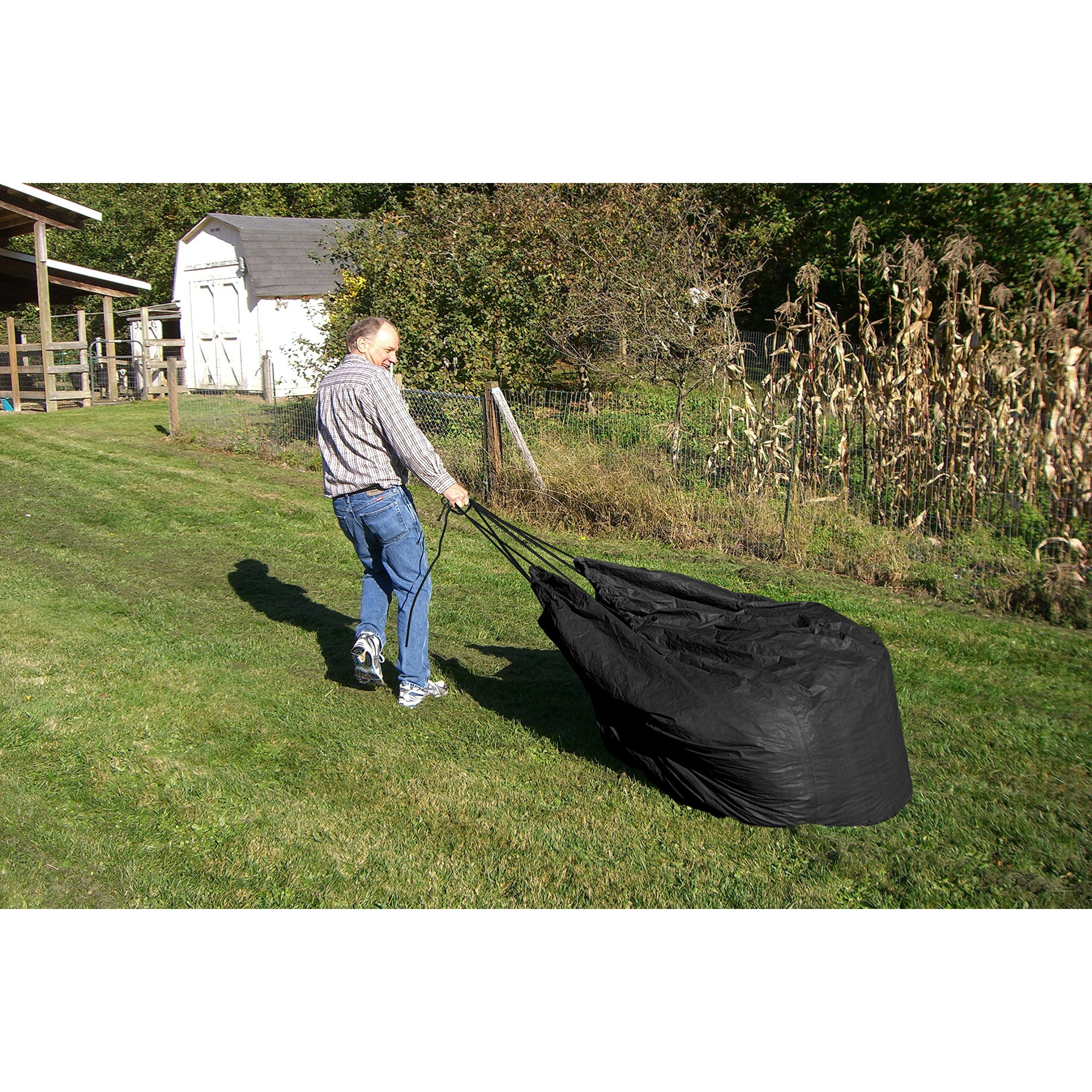 6' X 6' Dry Top Black Drawstring 8-Mil Poly Tarp Item 500660
