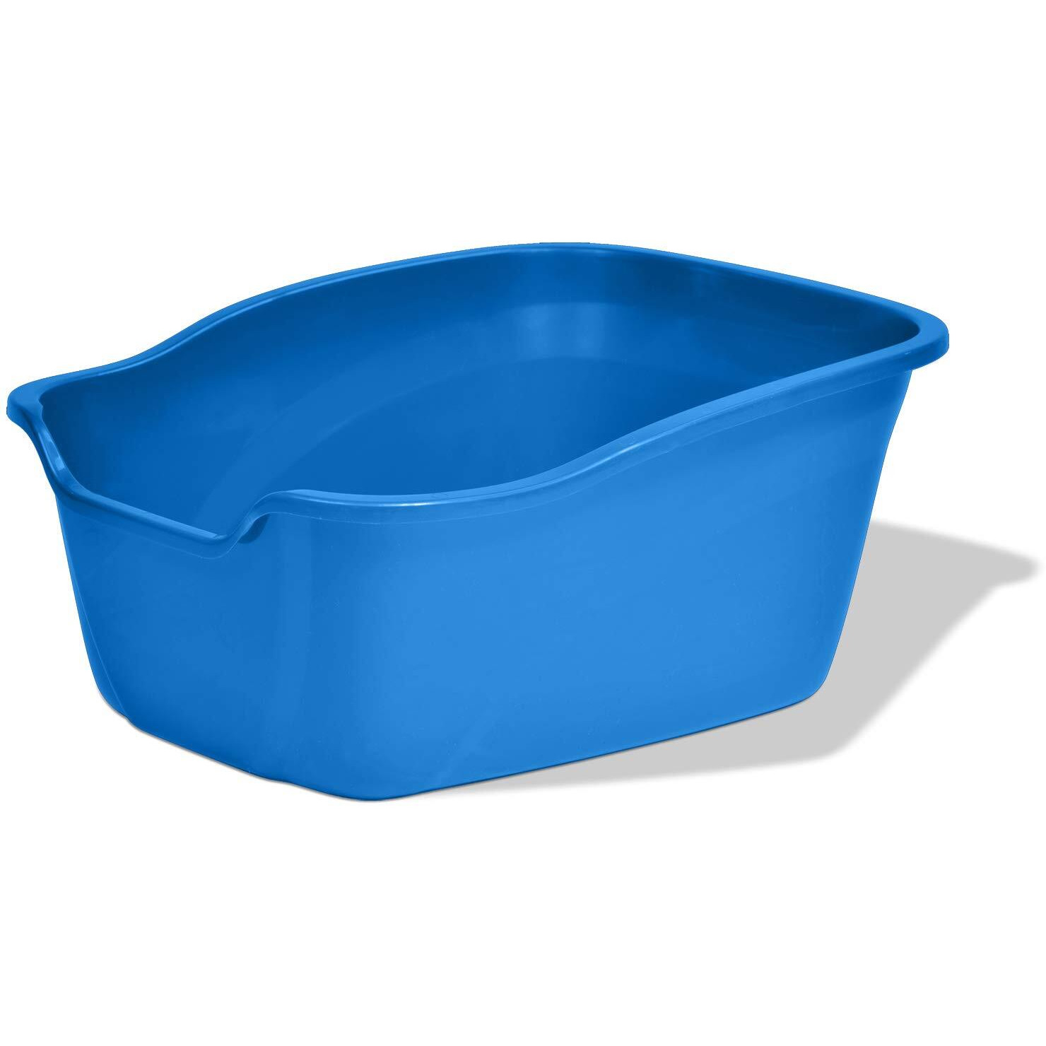 Van Ness Pets Large Open High Sided Cat Litter Box, Blue, Cp2Hs