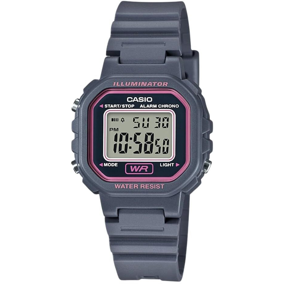 Casio La20Wh Series | Women's Digital Watch | Water Resistant | 100 Sec Chronograph | Alarm | Led Illuminator | 5-Year Battery