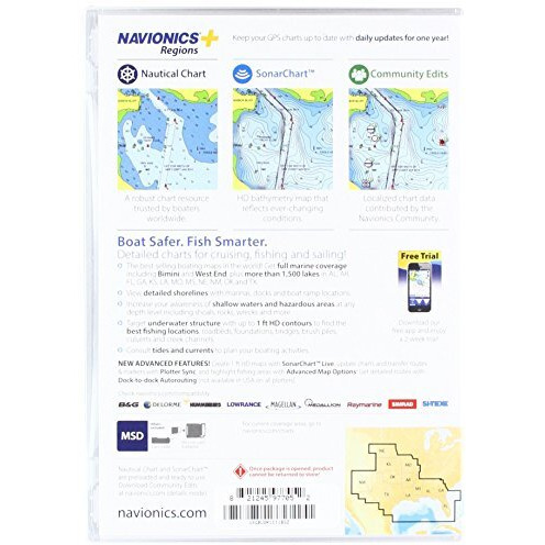 Navionics Plus Regions South Marine And Lake Charts On Sd/Msd