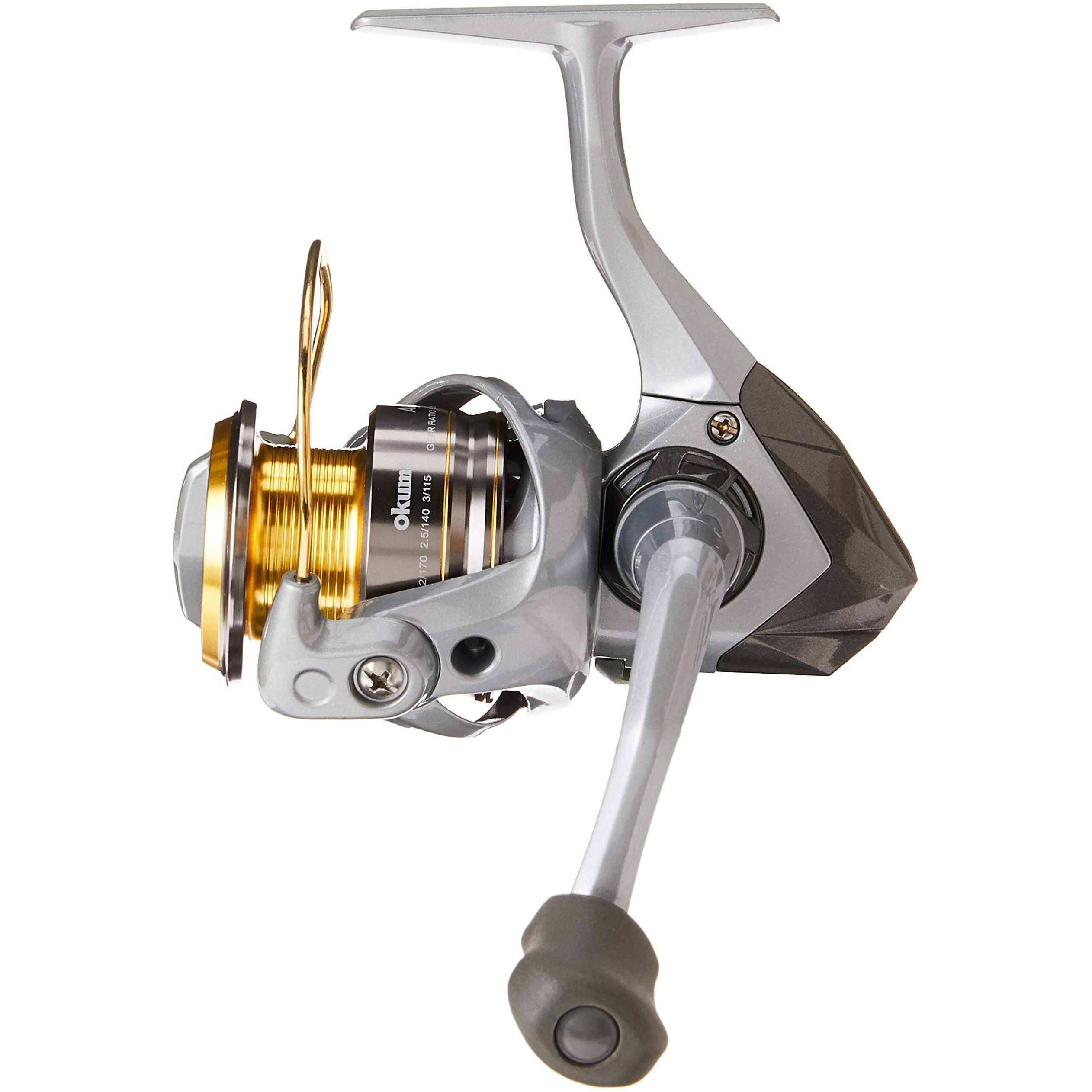 Okuma Avenger New Generation Spinning Reel 2500 5.01 Gear Ratio 7 25.80"" Retrieve Rate Bearings, Stainless Steel, Aluminum, Multicolor