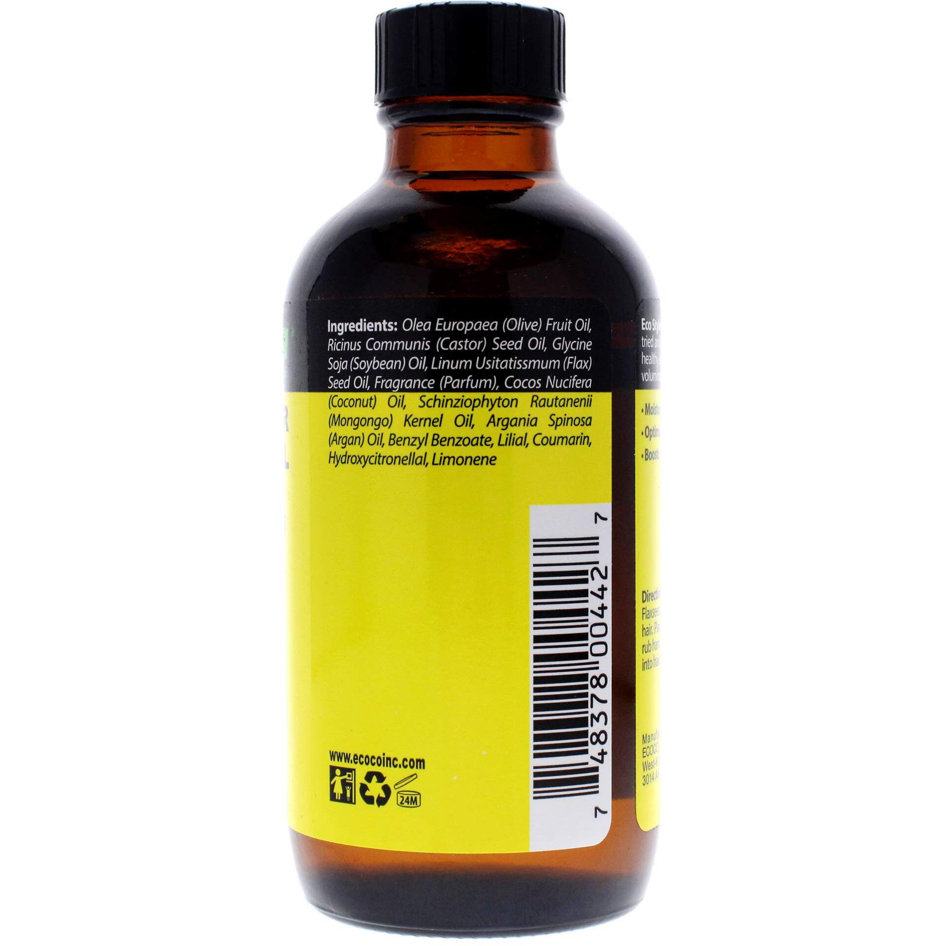 Ecoco Eco Style Black Castor Oil & Flaxseed Oil Maximum Hair Growth Formula, 4 Ounce,Sg_B077Jy18Mh_Us