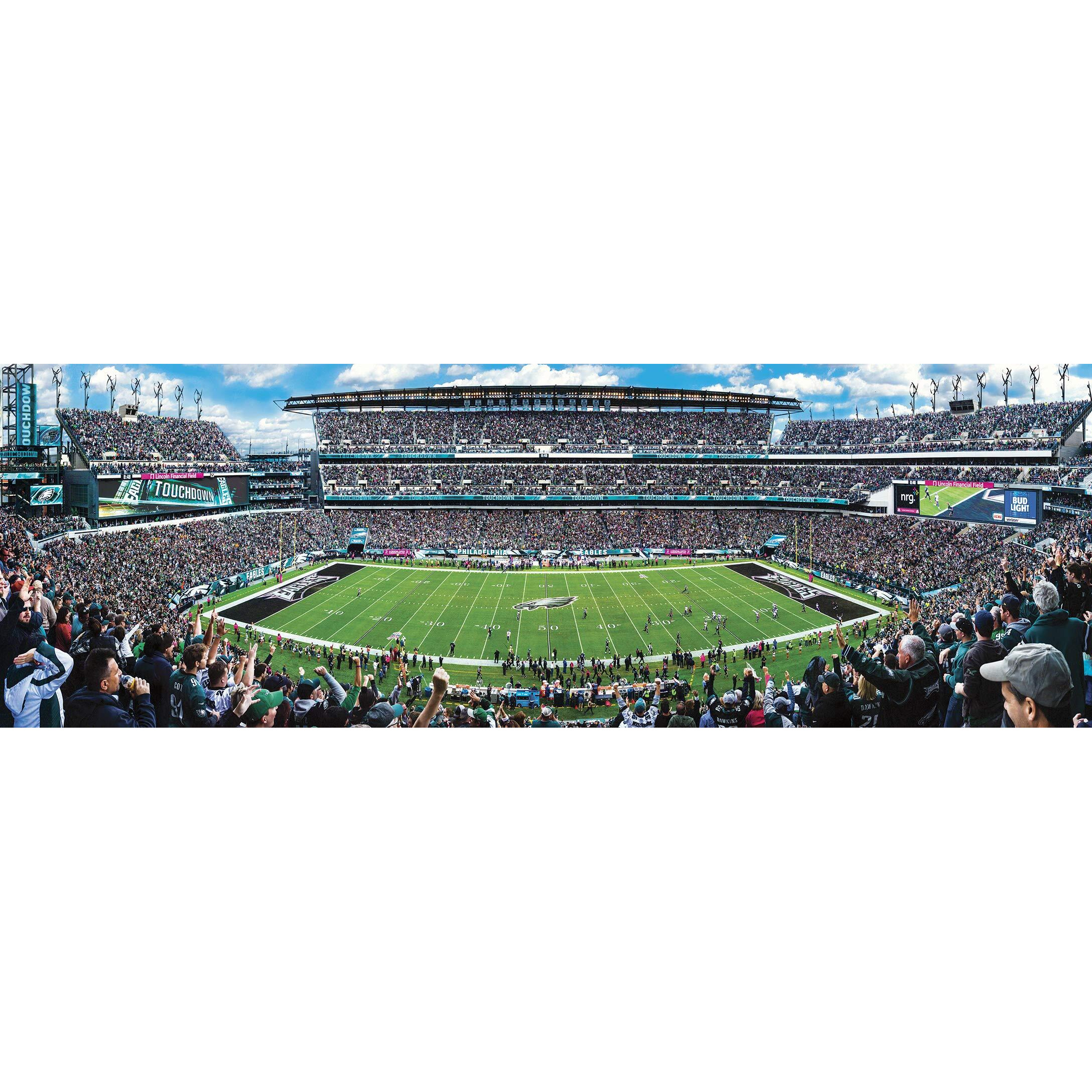 Masterpieces 1000 Piece Sports Jigsaw Puzzle - Nfl Philadelphia Eagles Center View Panoramic - 13"&quotX39""