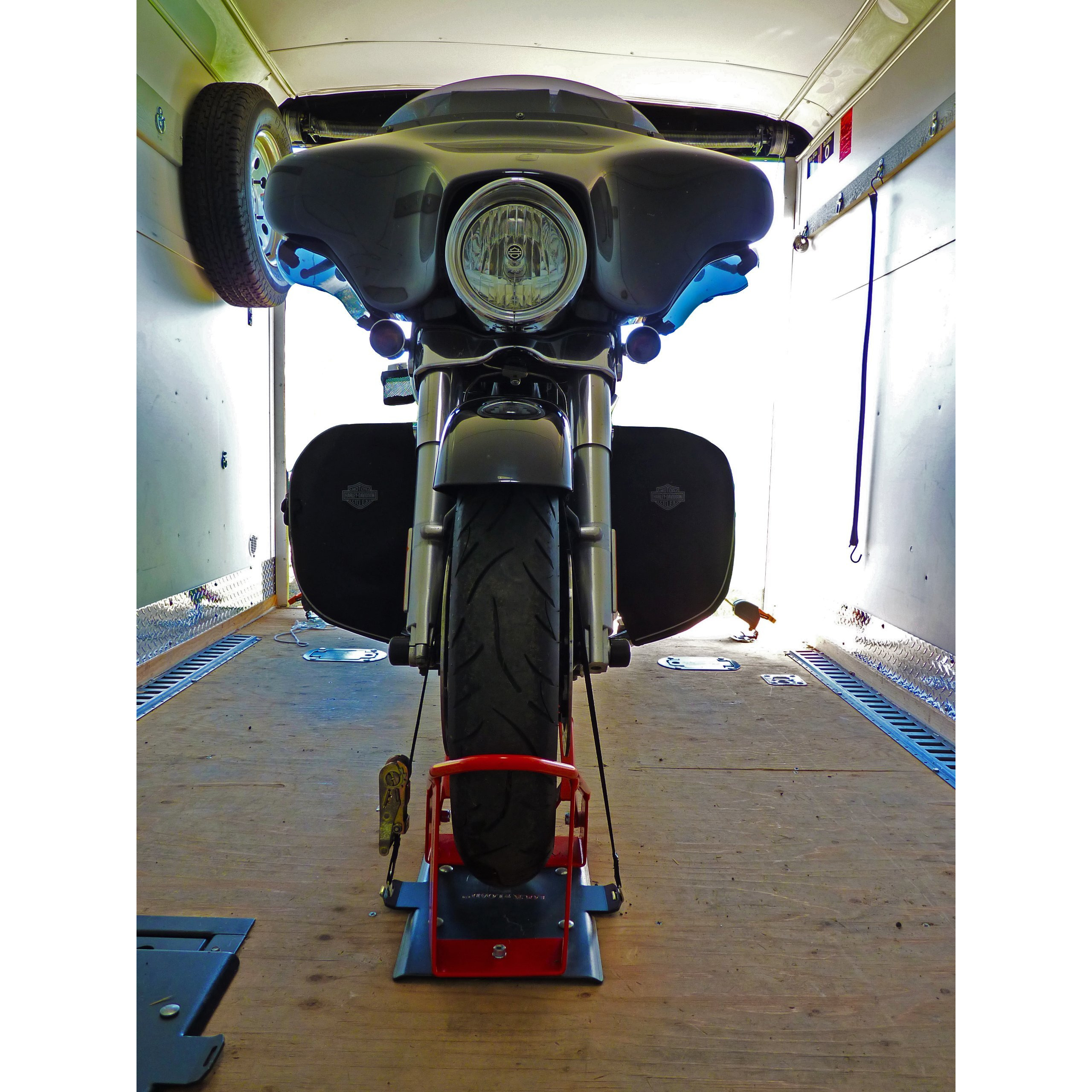 Lock 'N Load (Bk100 Orange/Black Deluxe Motorcycle Wheel Chock