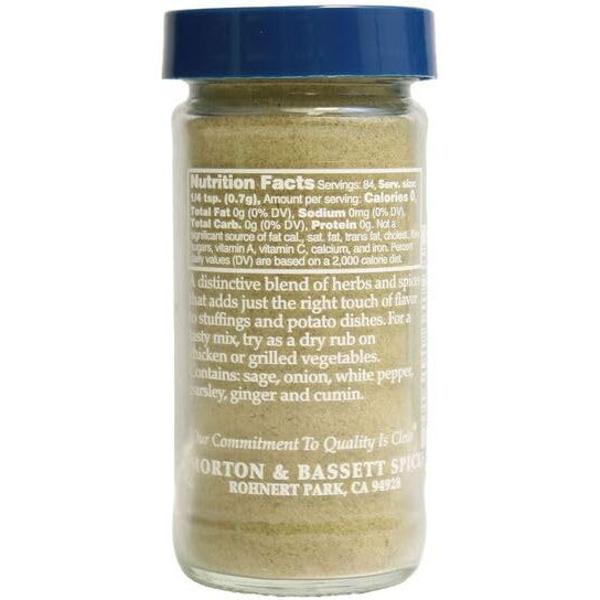 Morton & Bassett Poultry Seasoning, 2.1-Ounce Jars (Pack Of 3)