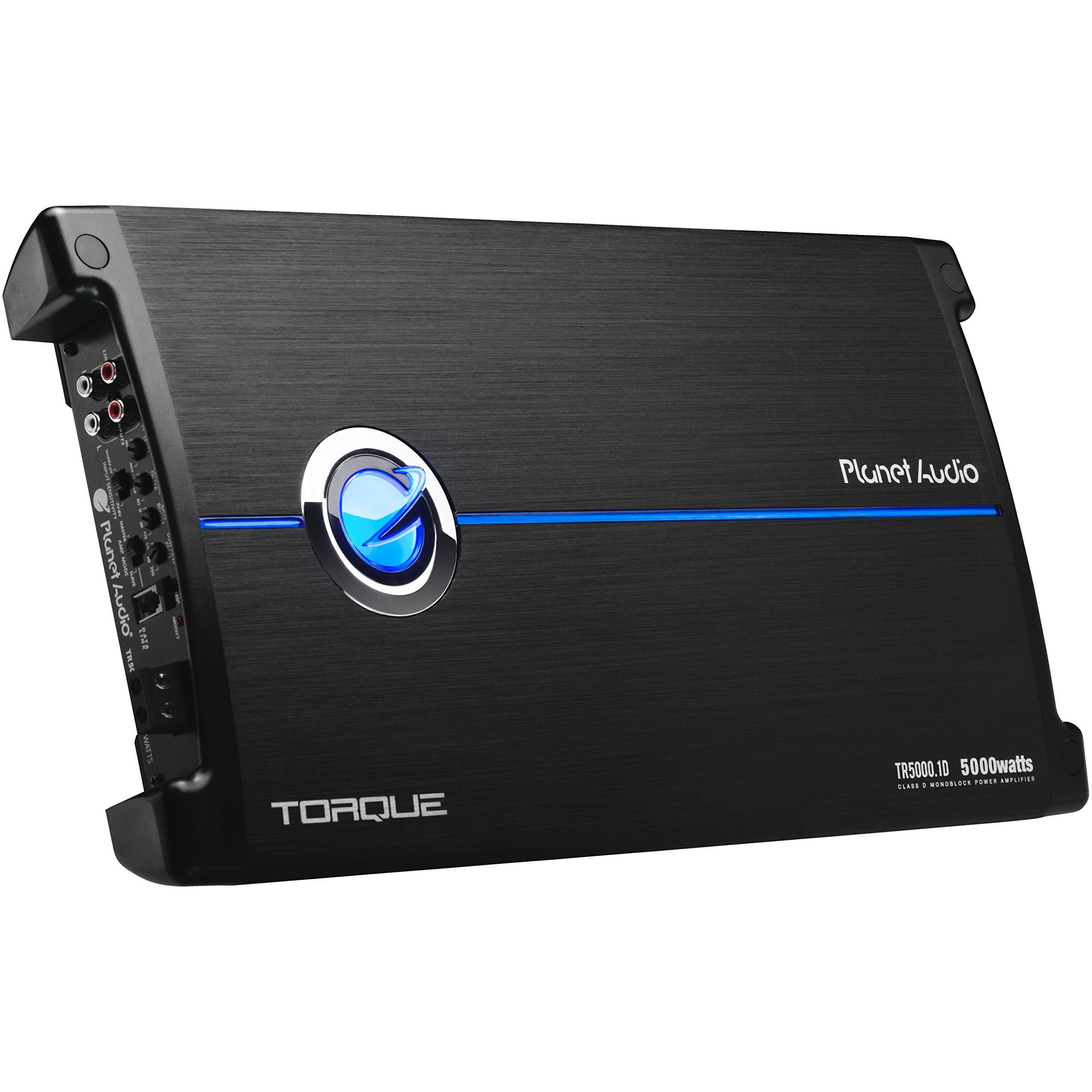 Planet Audio Tr5000.1D Class D Monoblock Car Amplifier - 5000 High Output, 1 Ohm, Low Level Inputs, Low Pass Crossover, Hook Up To Subwoofer For Bass