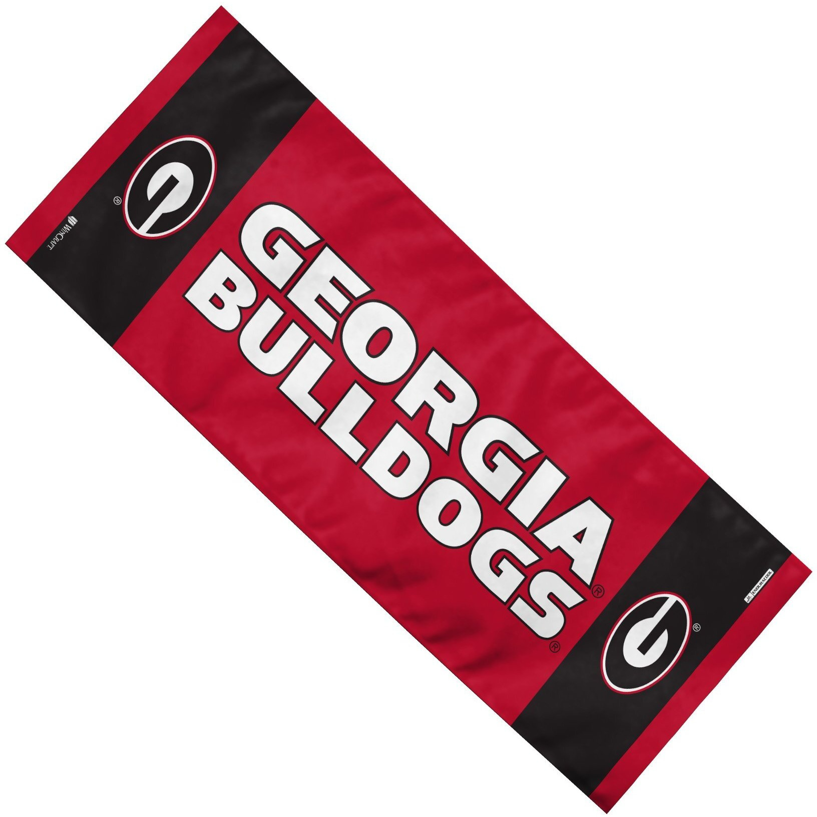 Mission Ncaa Team Enduracool Microfiber Towel, Georgia Bulldogs, 12"" X 30""
