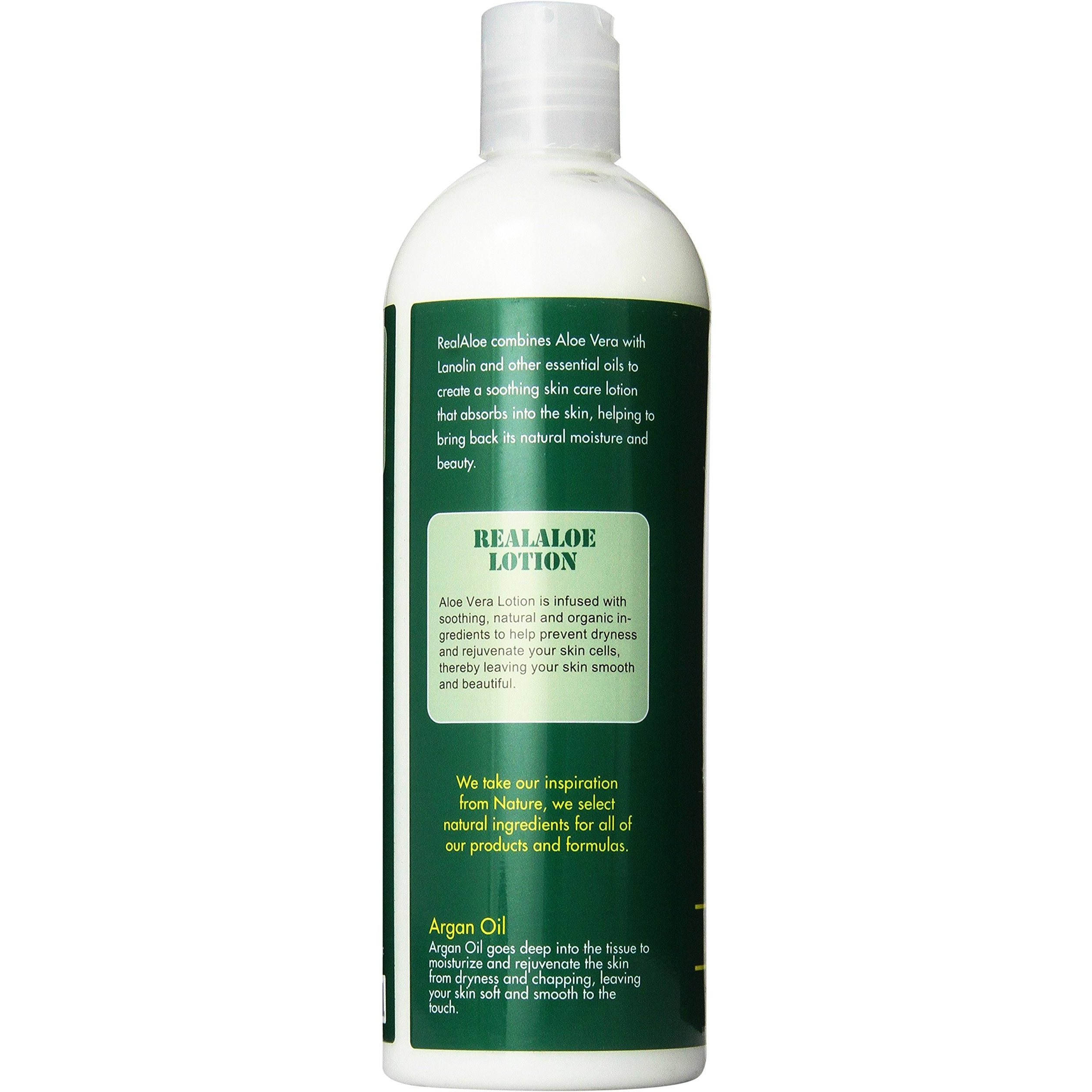 Real Aloe Lotion, Aloe Vera, 16 Fluid Ounce