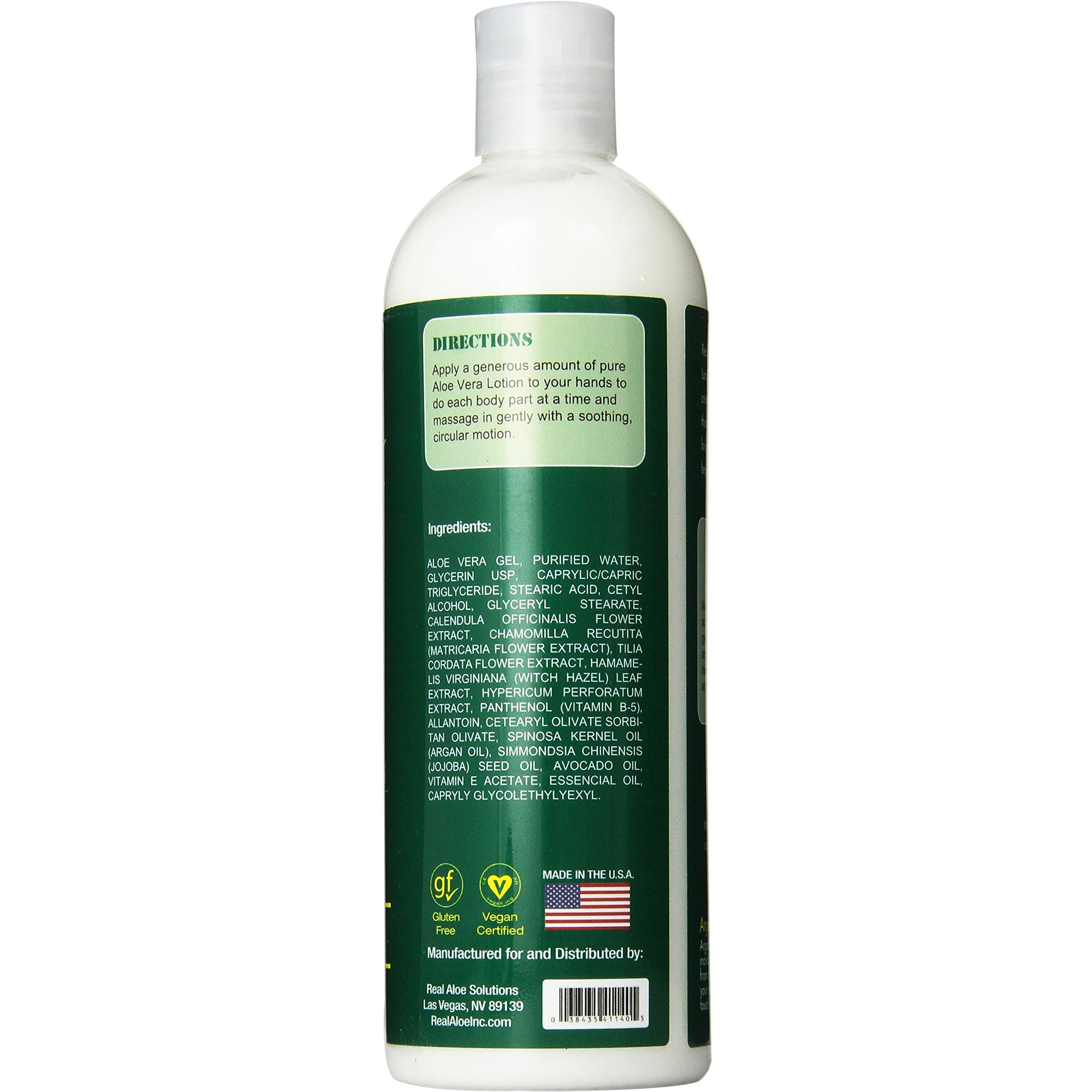 Real Aloe Lotion, Aloe Vera, 16 Fluid Ounce