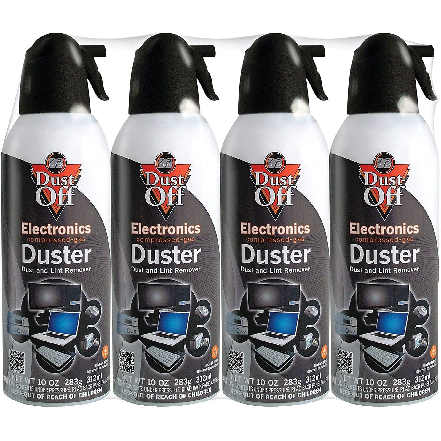 Dust-Off Dpsxl4A 10Oz Electronics Dusters, 4 Pk
