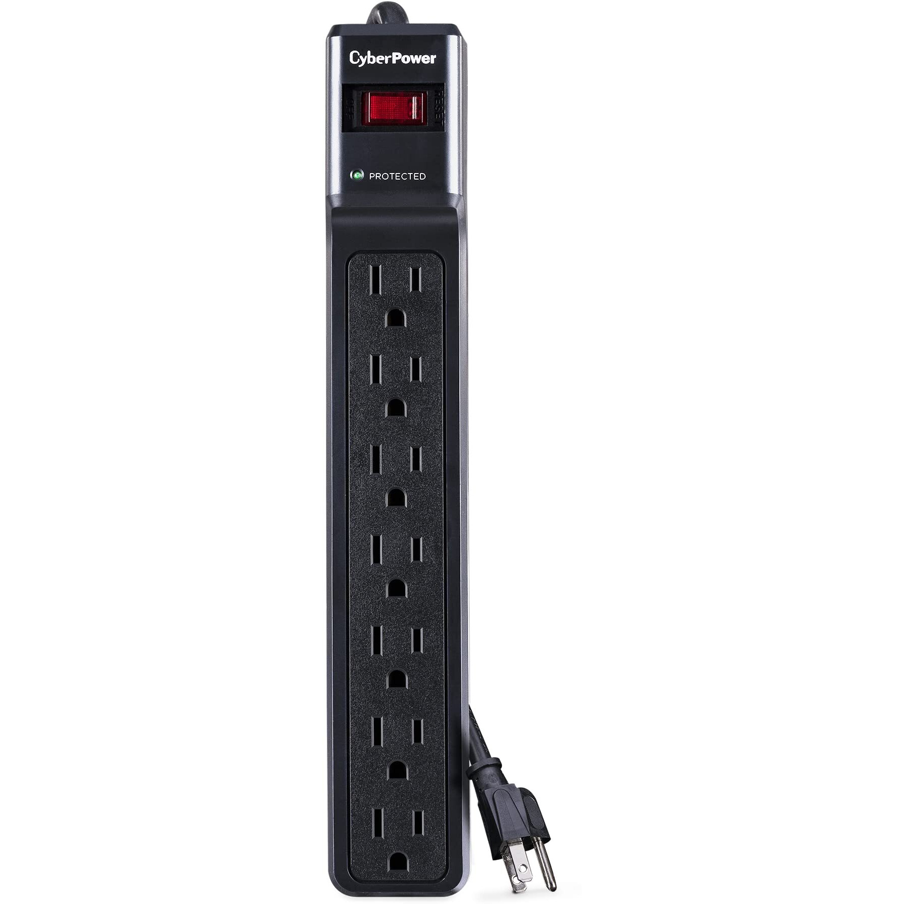 Cyberpower Csb706 Essential Surge Protector, 1500J/125V, 7 Outlets, 6Ft Power Cord
