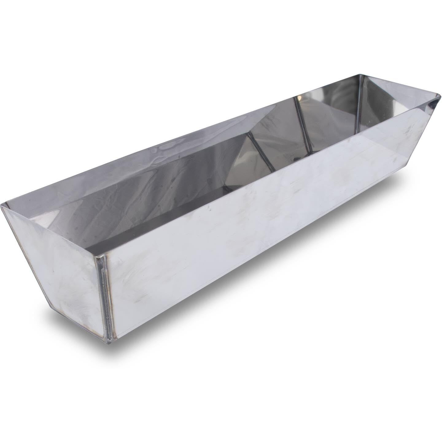 Marshalltown Heli-Arc Mud Pans, 14 Inch, Heavy Gauge Stainless Steel, Heli-Arc Welded Corners, Sheared Sides To Clean Knives, Hold Joint Compound, Drywall And Plaster, 6396