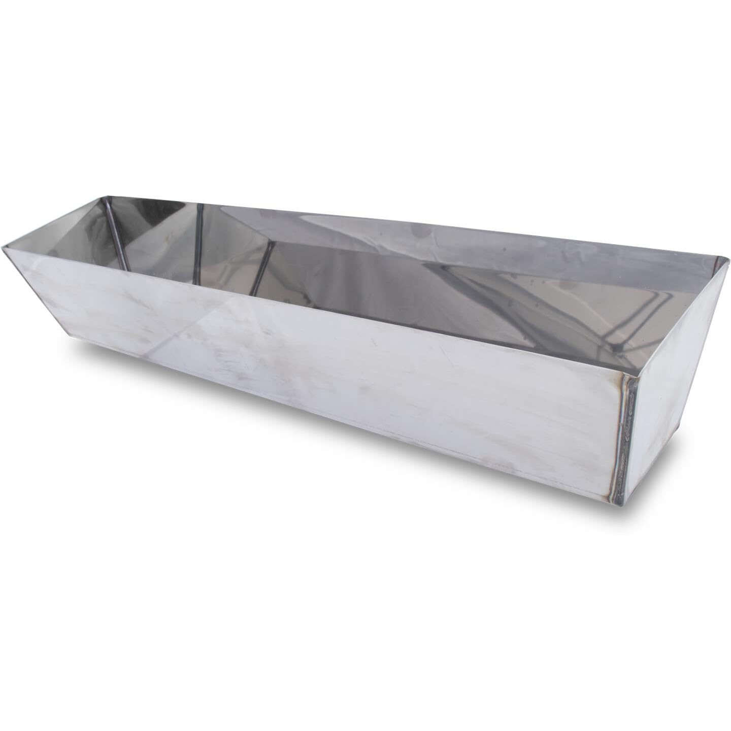 Marshalltown Heli-Arc Mud Pans, 14 Inch, Heavy Gauge Stainless Steel, Heli-Arc Welded Corners, Sheared Sides To Clean Knives, Hold Joint Compound, Drywall And Plaster, 6396