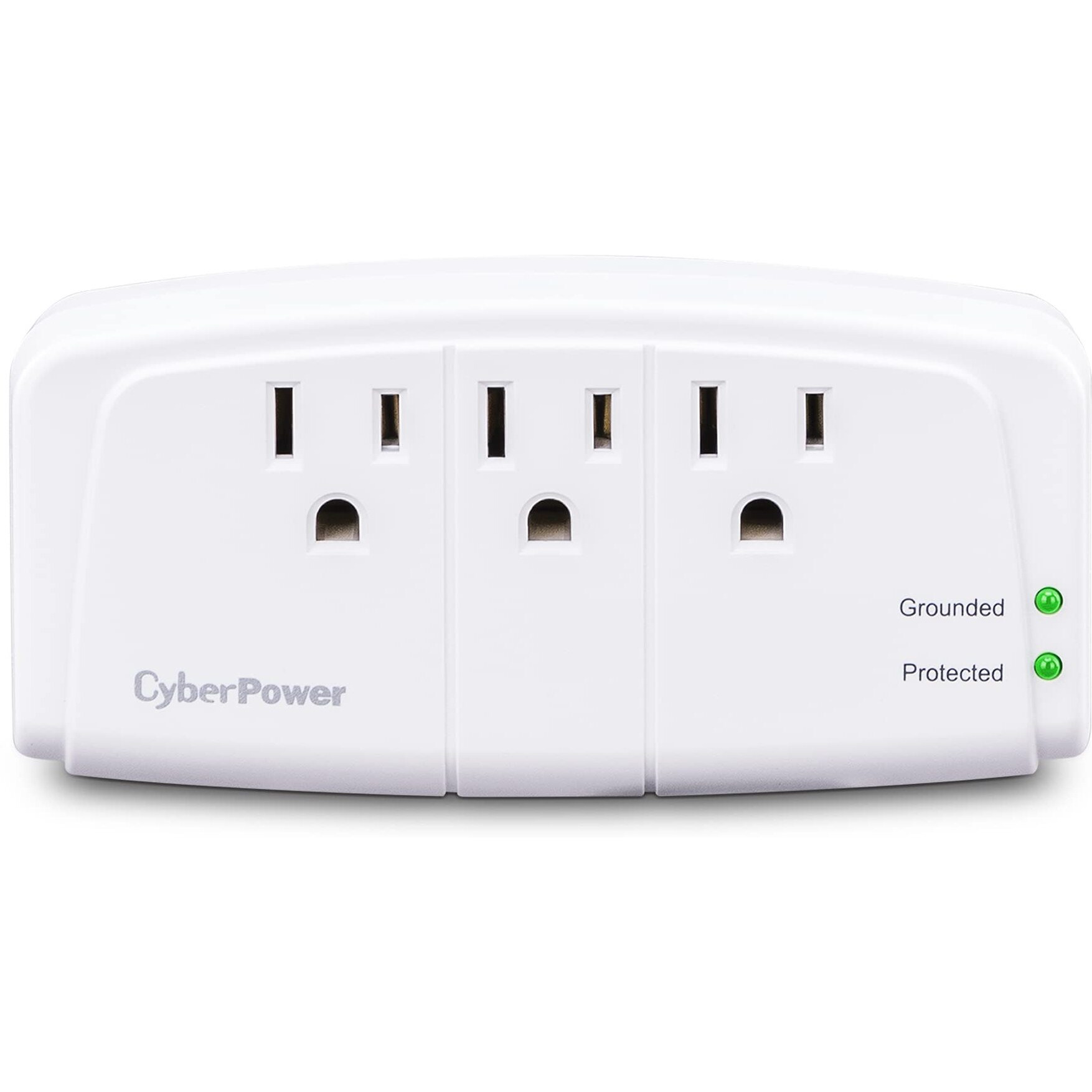 Cyberpower Csb300W Essential Surge Protector, 900J/125V, 3 Outlets, Wall Tap