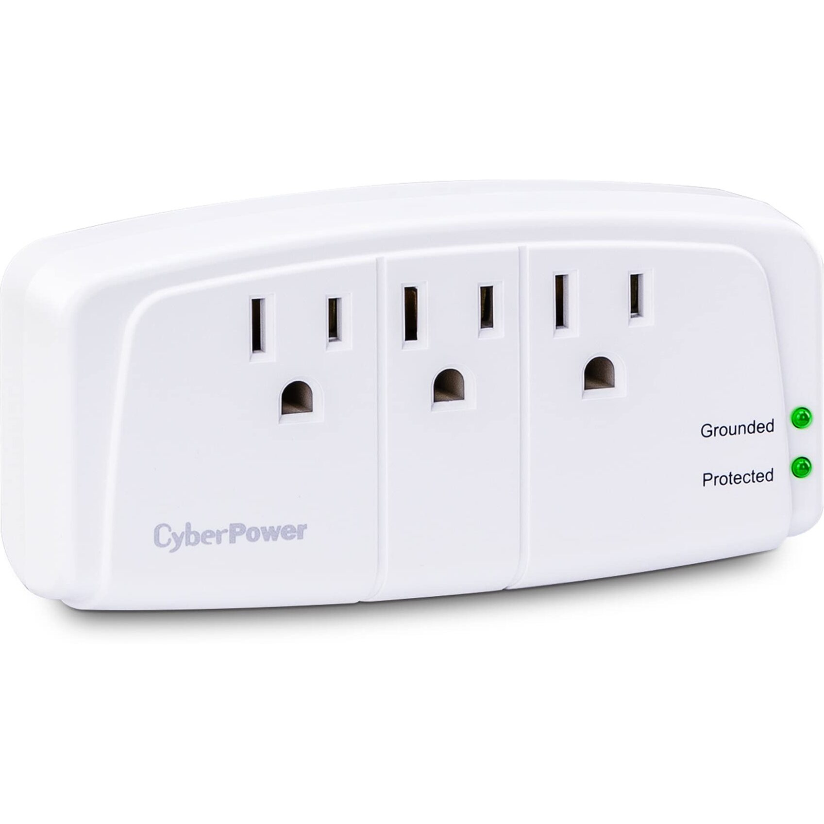 Cyberpower Csb300W Essential Surge Protector, 900J/125V, 3 Outlets, Wall Tap
