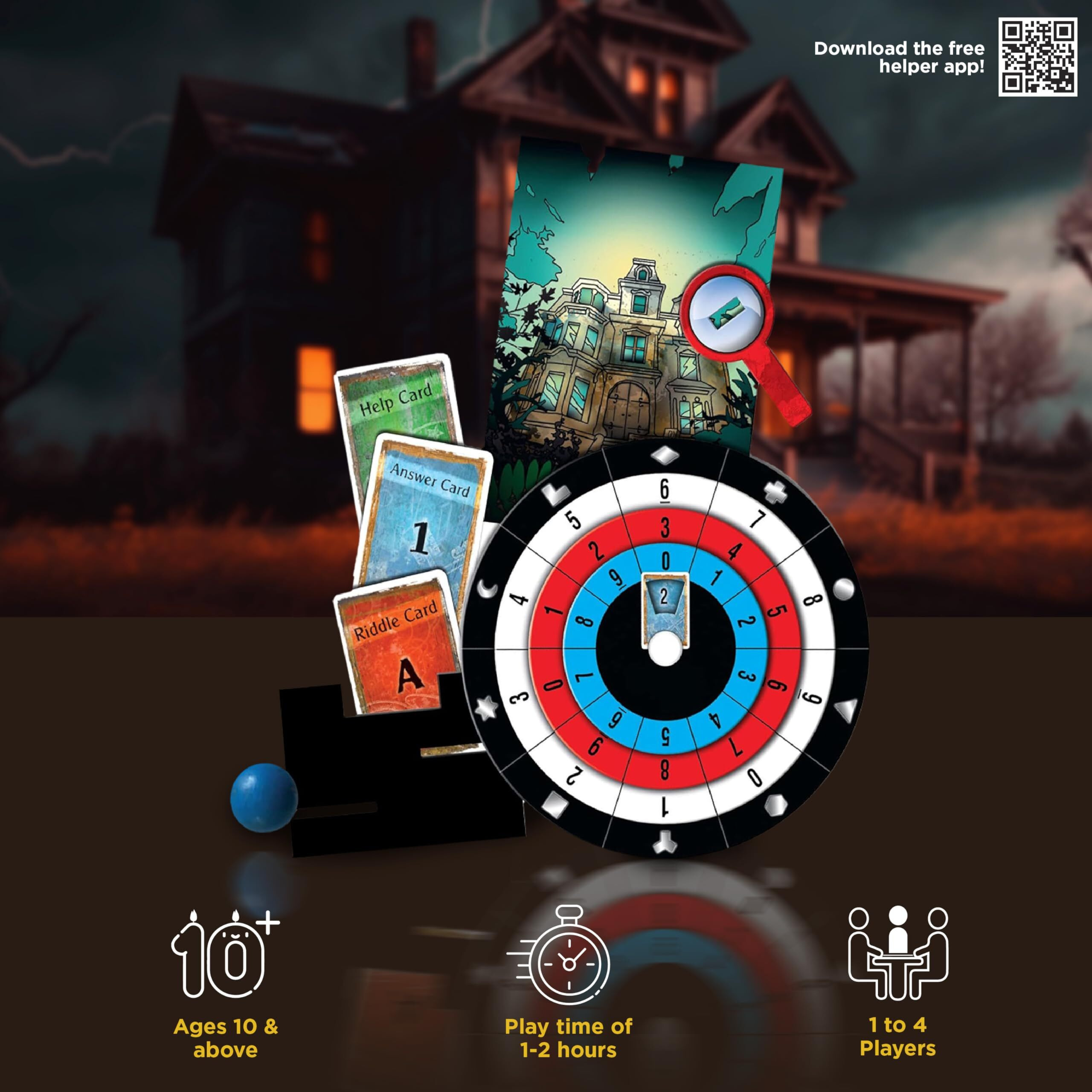 The House Of Riddles | Exit The Game - A Kosmos Game From Thames & Kosmos | Family-Friendly, Card-Based At-Home Escape Room Experience For 1 To 4 Players, Ages 10+, Multi-Colored