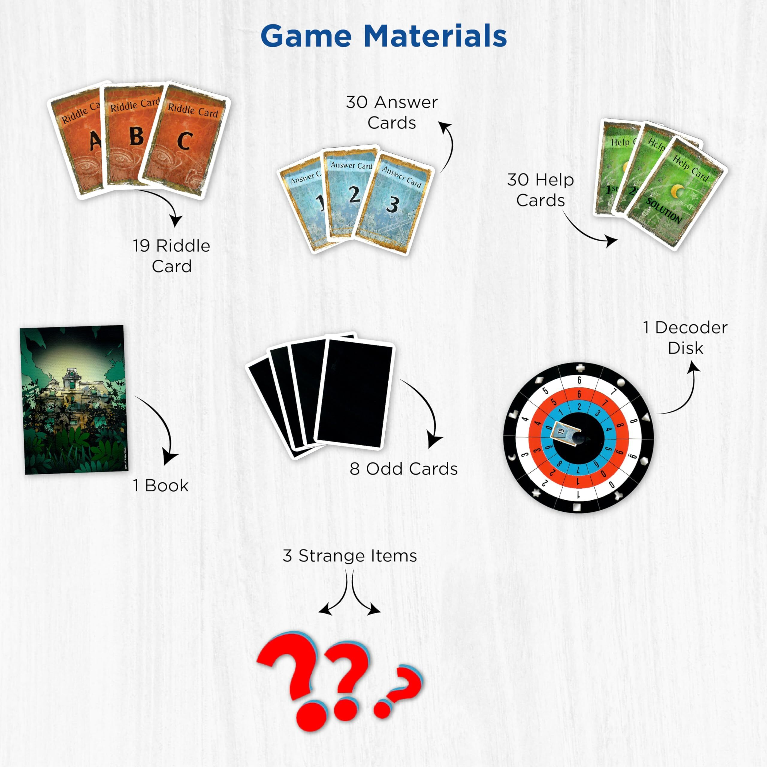 The House Of Riddles | Exit The Game - A Kosmos Game From Thames & Kosmos | Family-Friendly, Card-Based At-Home Escape Room Experience For 1 To 4 Players, Ages 10+, Multi-Colored