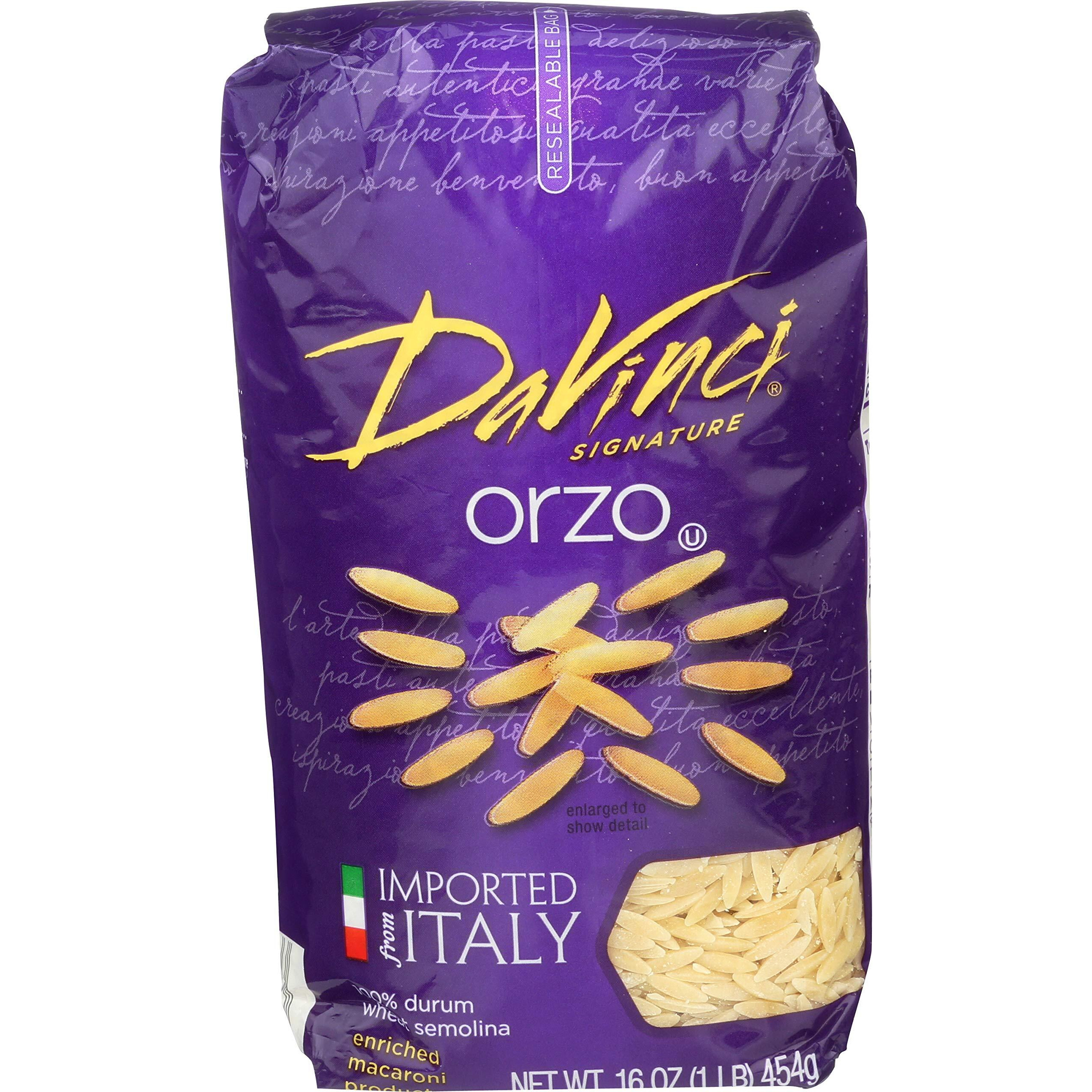 Davinci Signature, Orzo, 16 Ounce Resealable Bags (Pack Of 12)
