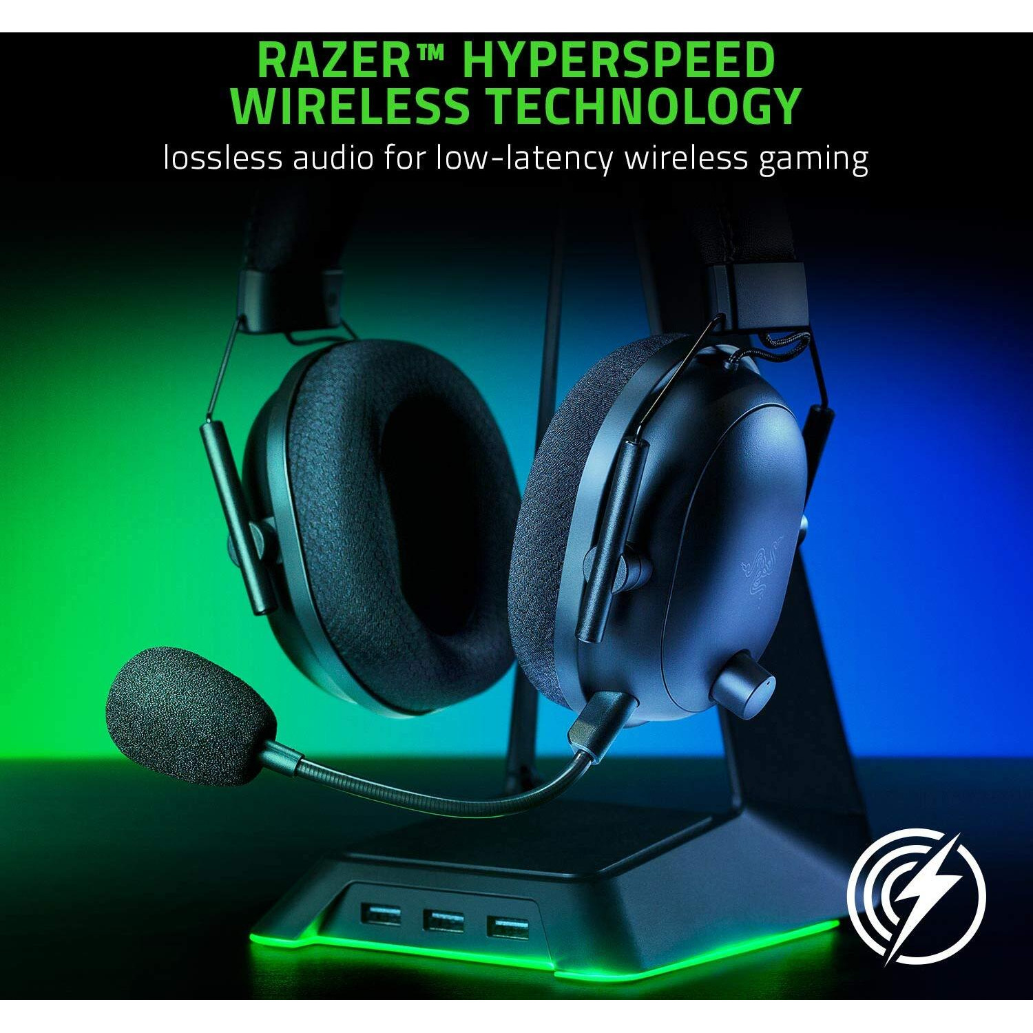 Razer Blackshark V2 Pro Wireless Gaming Headset Thx 7.1 Spatial Surround Sound - 50Mm Drivers - Detachable Mic - For Pc, Ps5, Ps4, Switch, Black