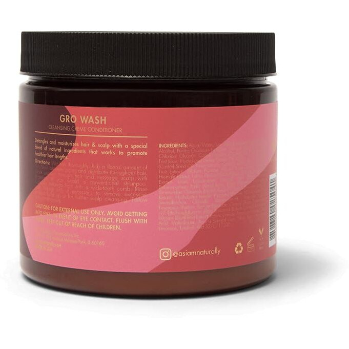 As I Am Long And Luxe Growash Cleansing Creme Conditioner, 16 Ounce