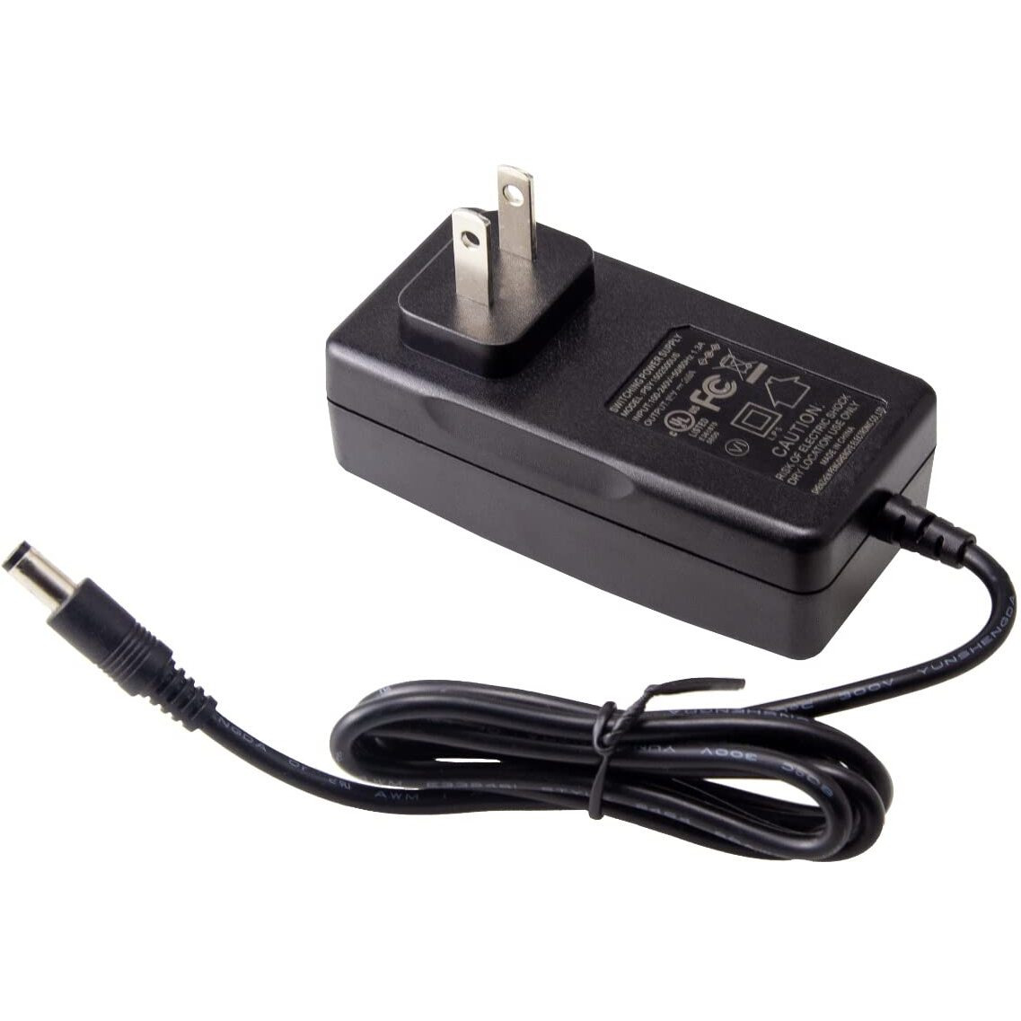 Portable Power Station Charger Adapter, Fanlide 15V 2.5A Power Supply Adapter Charger Compatible With 150-200W Portable Power Station