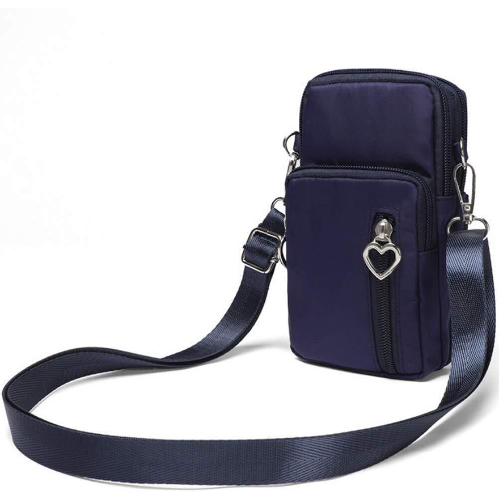 Outdoor Sweat-Proof Running Armbag Cross-Body Shoulder Casual Wallet Purse Crossbody Bag Gym Fitness Cell Phone Key Holder For Iphone 13 Pro/ 12 Pro/Xs Max/Xr, Galaxy Note 10, Huawei P30 Pro,Blue