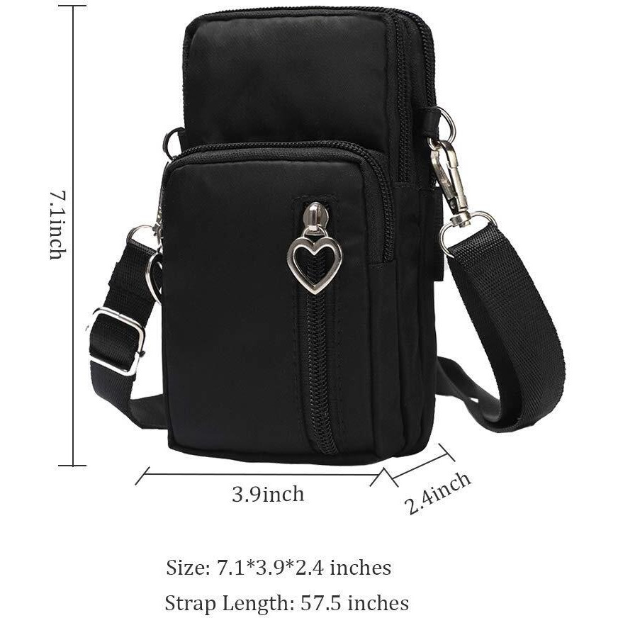 Outdoor Sweat-Proof Running Armbag Cross-Body Shoulder Casual Wallet Purse Crossbody Bag Gym Fitness Cell Phone Key Holder For Iphone 13 Pro/ 12 Pro/Xs Max/Xr, Galaxy Note 10, Huawei P30 Pro,Blue