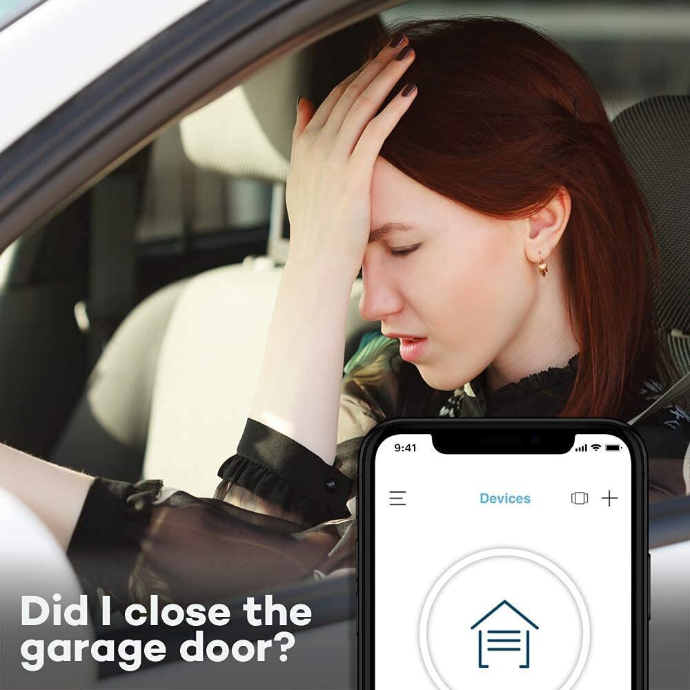 Chamberlain Smart Garage Control - Wireless Garage Hub And Sensor With Wifi & Bluetooth - Smartphone Controlled, Myq-G0401-Es, White