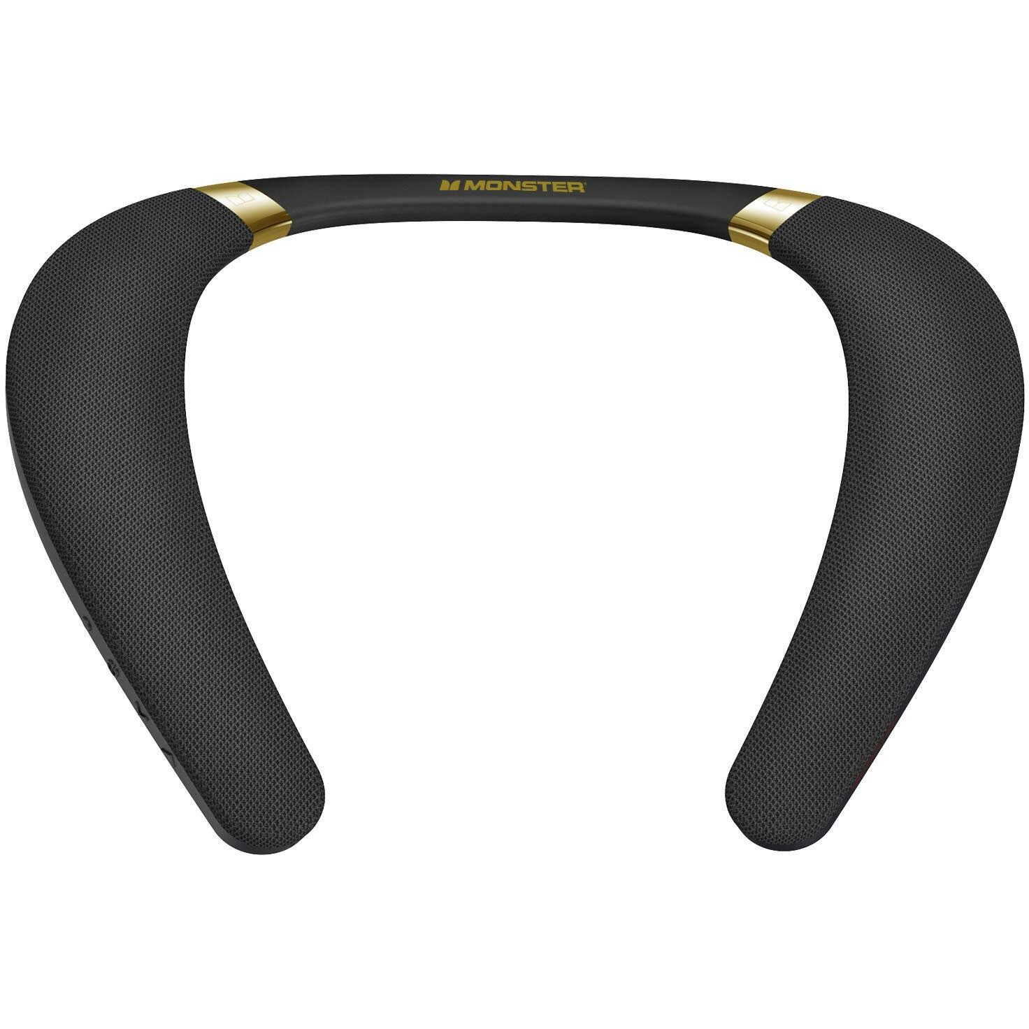 Monster Boomerang Neckband Bluetooth Speaker, Neck Wireless Wearable Speaker With 12H Playtime, True 3D Stereo Sound, Portable Soundwear, Ipx7 Waterproof, For Home Sport Outdoor