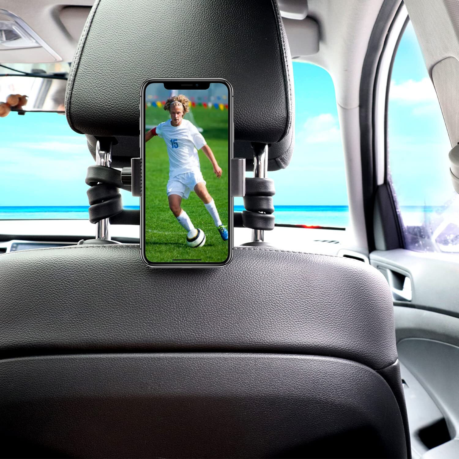 Mippko Portable Flexible Cell Phone Holder Stand For Shopping Cart/Treadmill/Stroller/Elliptical/Car/Bike,Compatible With 3.5~7.5"" Iphone/Smartphone, 27.5 Inch / 70Cm Long Arm For Cellphone