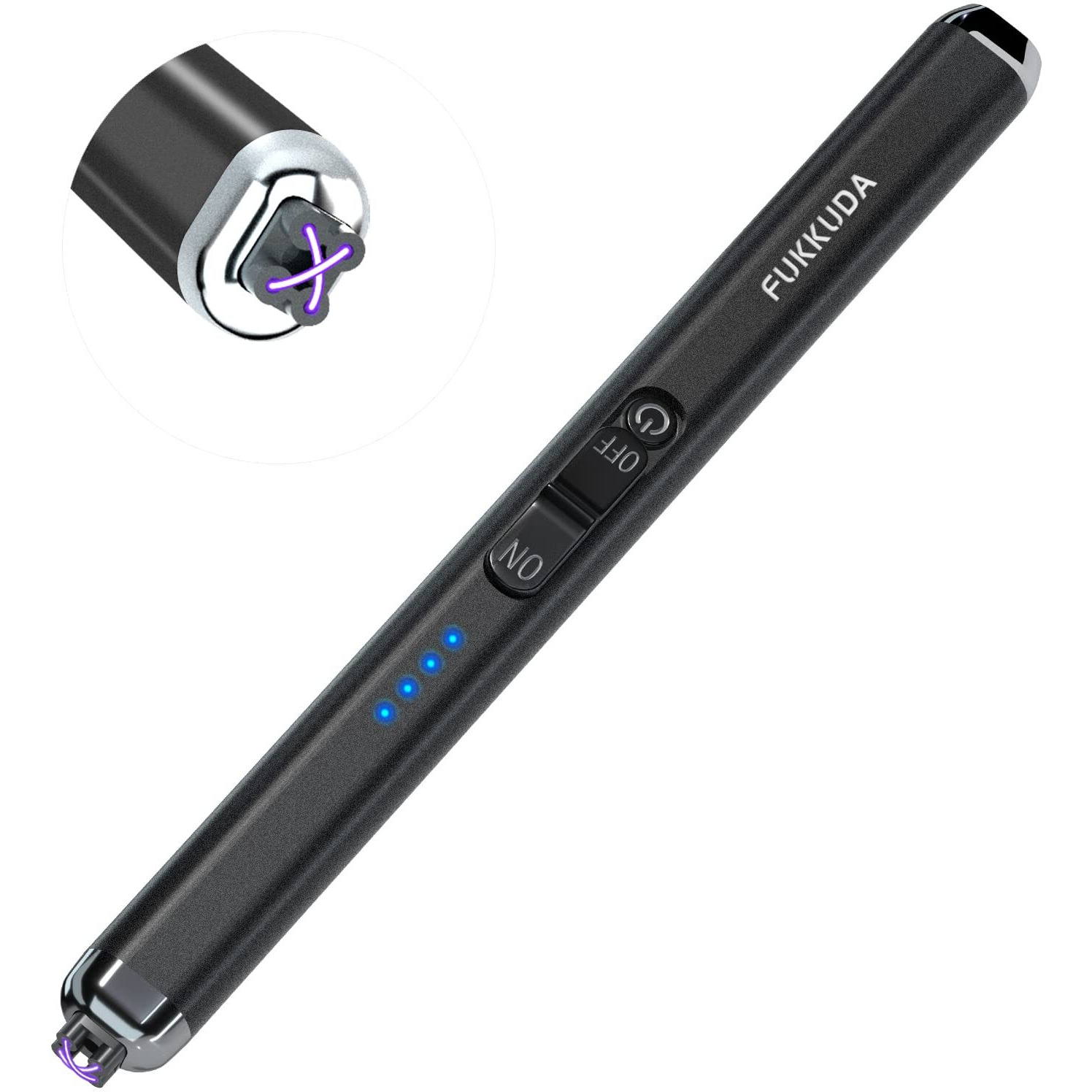 Upgraded Dual Arc Electric Candle Lighter Rechargeable Usb Lighter Plasma Arc Lighters For Candle (Obsidian Black)