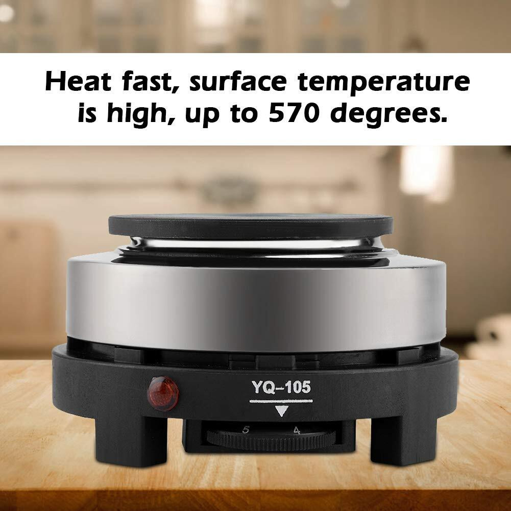 Nikou Portable Stove Electric, 500W Small Electric Hot Plate,Mini Stove Portable Stove,Hot Burner Cooktop Electric Heater For Home Kitchen