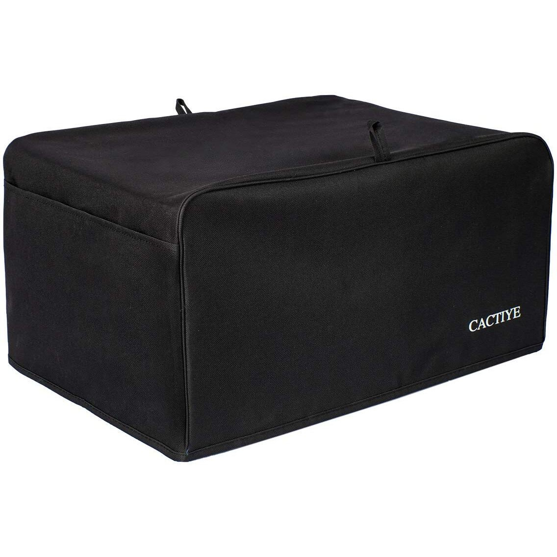 Cactiye Toaster Oven Dust Cover With Accessory Pockets Compatible With Hamilton Beach 6 Slice Of Toaster Oven (Black