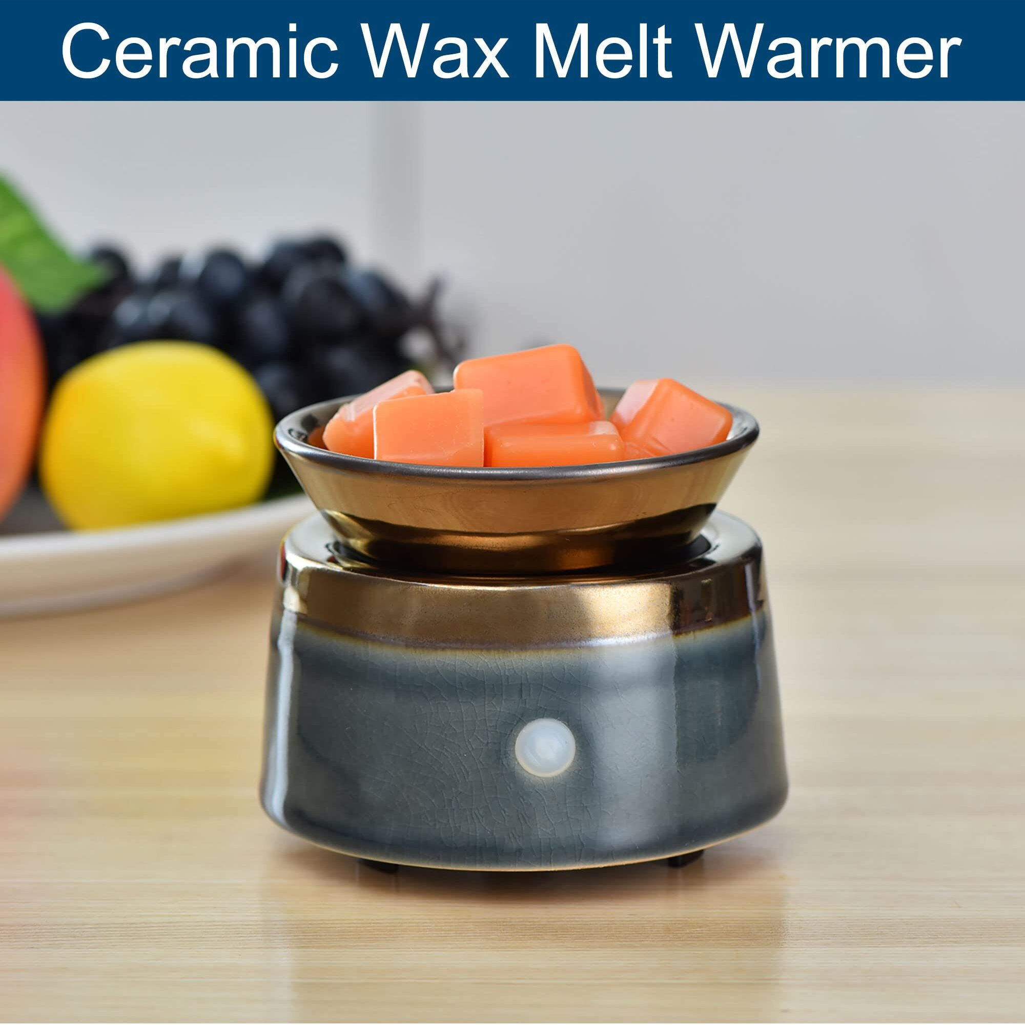 Kobodon Ceramic Candle Wax Warmer,Home Fragrance Diffuser, Wax Melter Fragrances Candles Oils, Fragrance Warmer Candles Or Wax Melts As Gifts For Mom Grandma Women