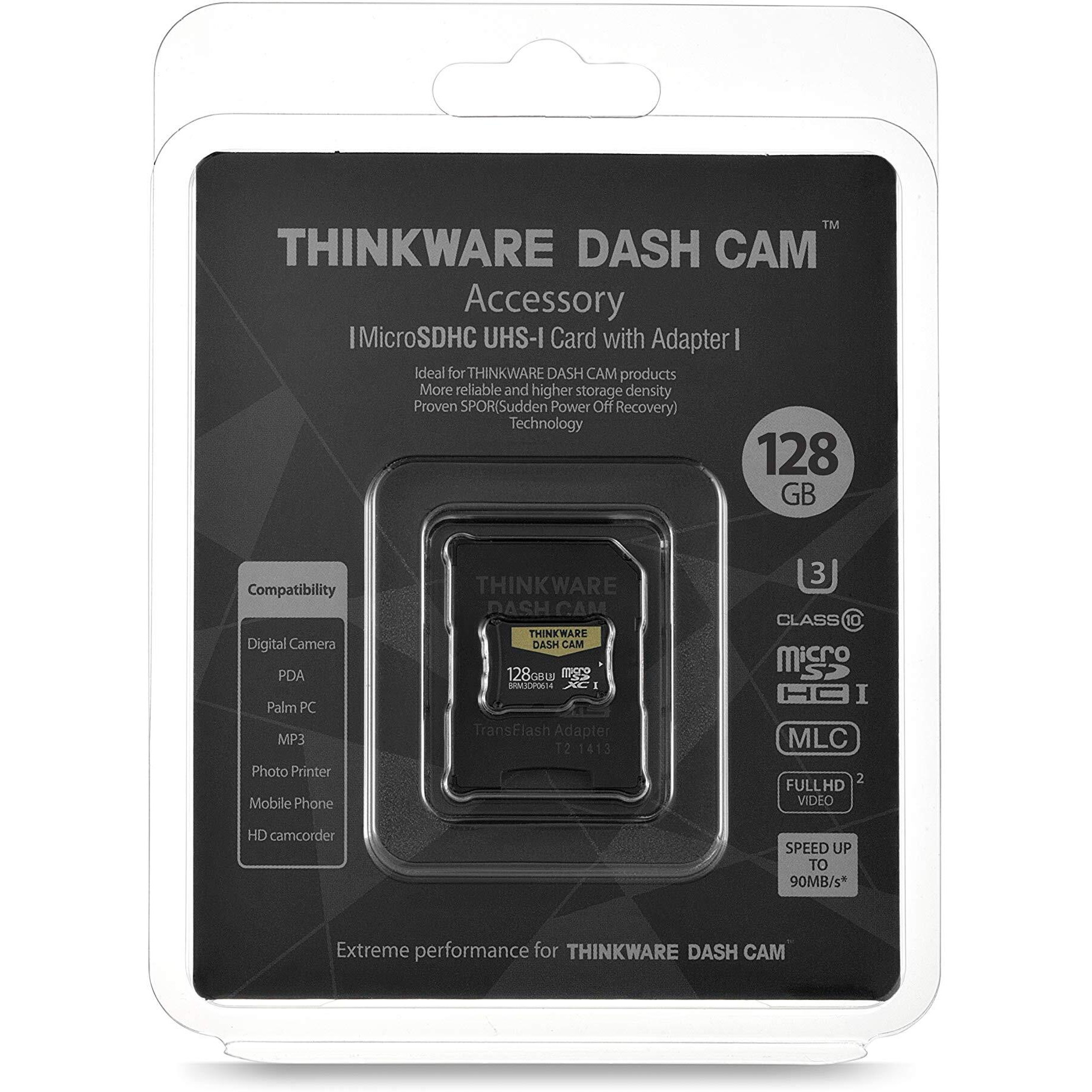 Thinkware Twa-Smu128 Thinkware Uhs-I 128 Gb Microsd Card | Mlc Nand | Anti File Corruption | For Dash Cam, 128Gb