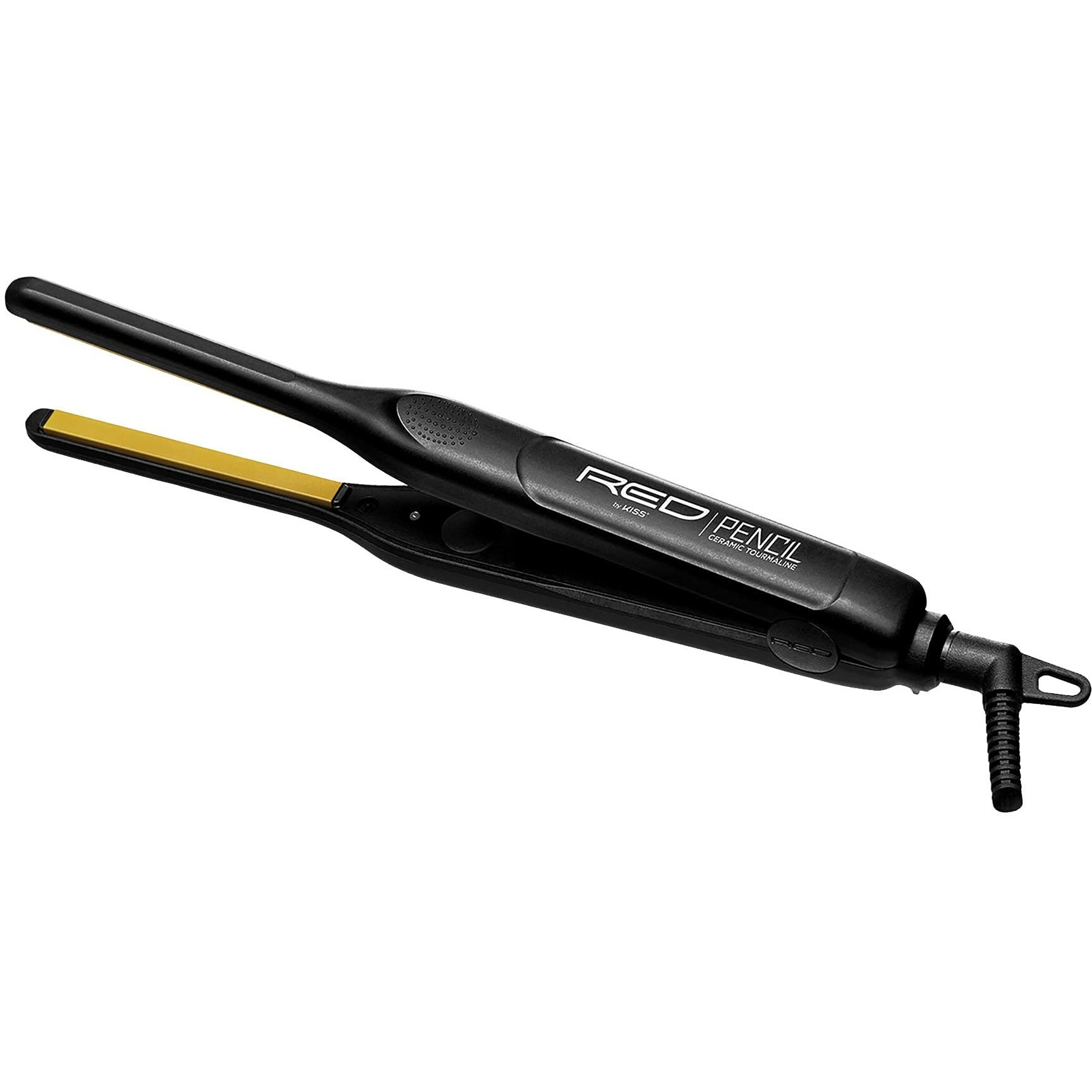Red By Kiss 0.3 Inch Pencil Flat Iron With Ceramic Tourmaline, Hair Straightener For Thin And Short Hair Edge Styling, Even Heat Distribution With Fast Heat Up