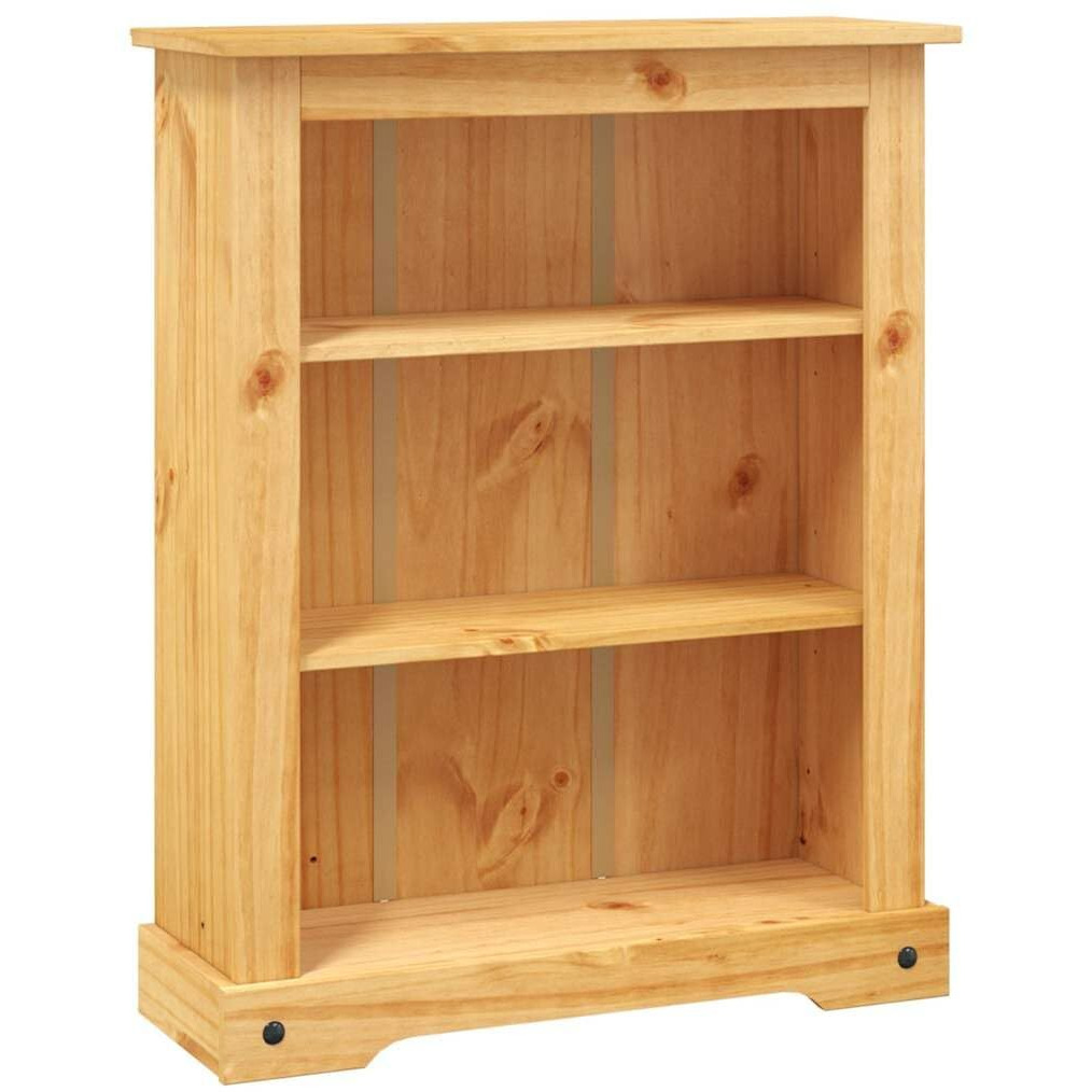Vidaxl 4-Tier Freestanding Shelf Bookcase - Brown, Mexican Pine Corona Range, 31.9"&quotX11.4"&quotX59"", Farmhouse-Inspired, Resistant Pinewood, Easy Assembly