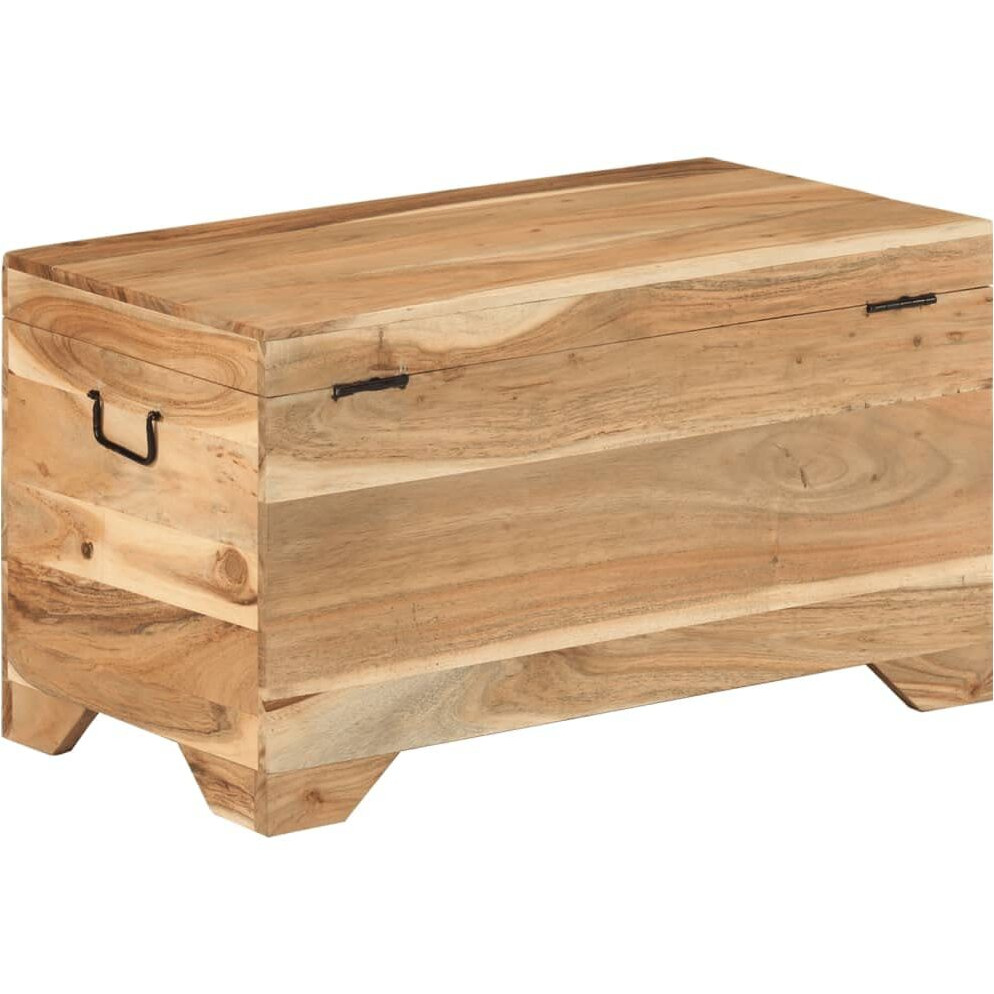 Vidaxl Reclaimed Wood Storage Chest - Multicolor Vintage Entryway Trunk, Handmade Bench/Table For Living Room/Side/Coffee Use