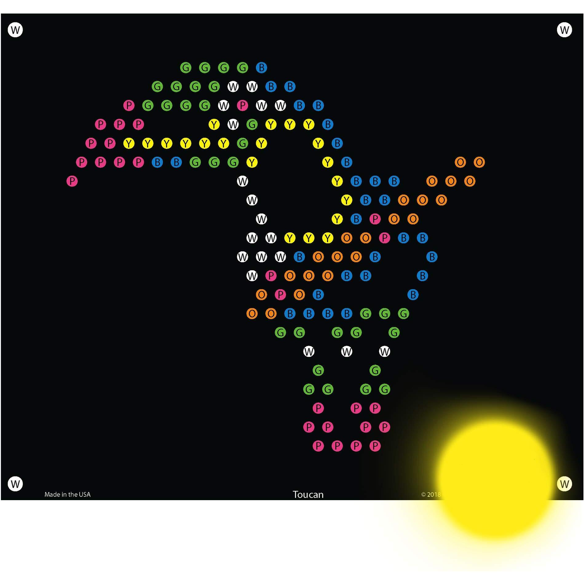 Illumipeg Zoo Refill Templates For Basic Fun Lite Brite Ultimate Classic (10 Sheets, 7X8)