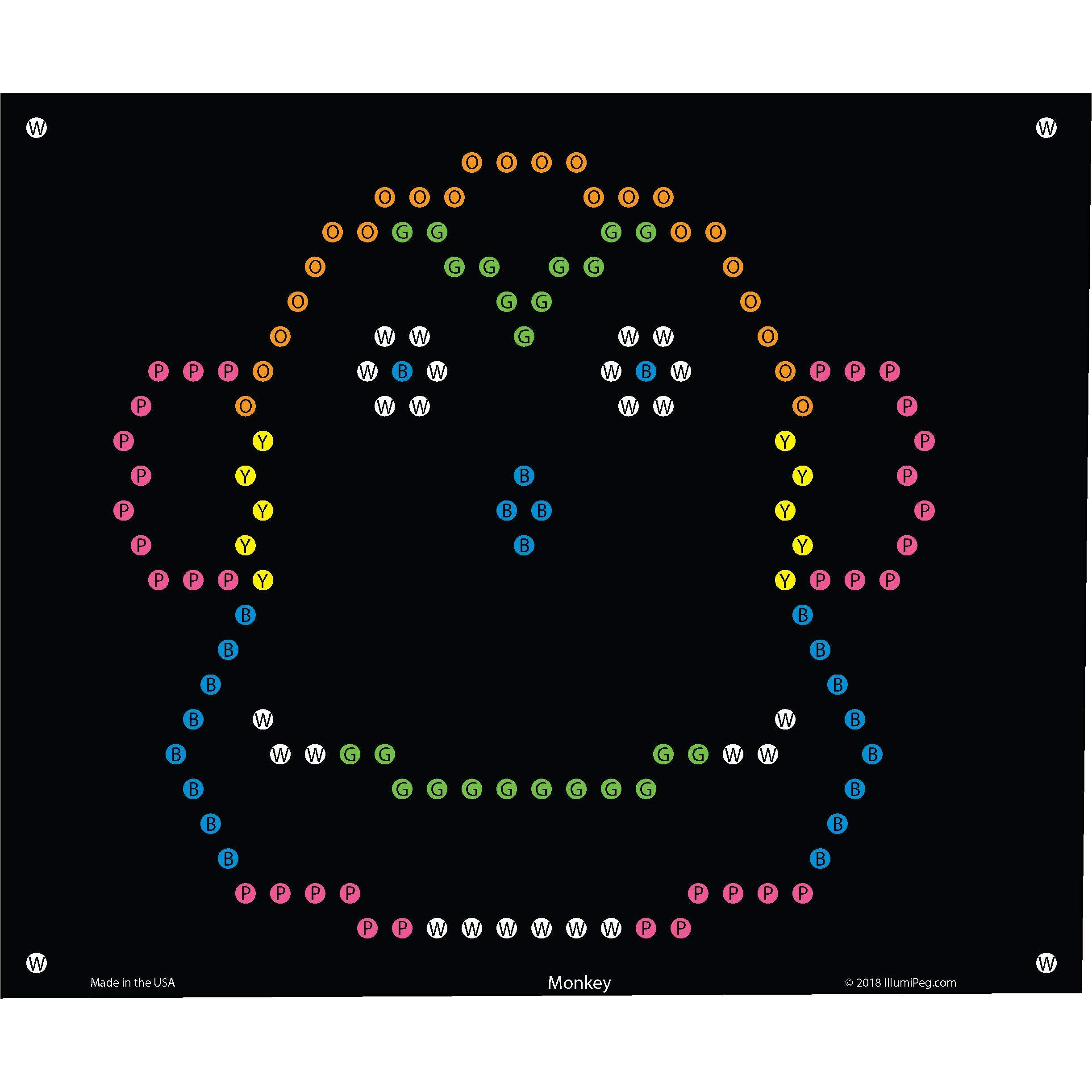 Illumipeg Zoo Refill Templates For Basic Fun Lite Brite Ultimate Classic (10 Sheets, 7X8)