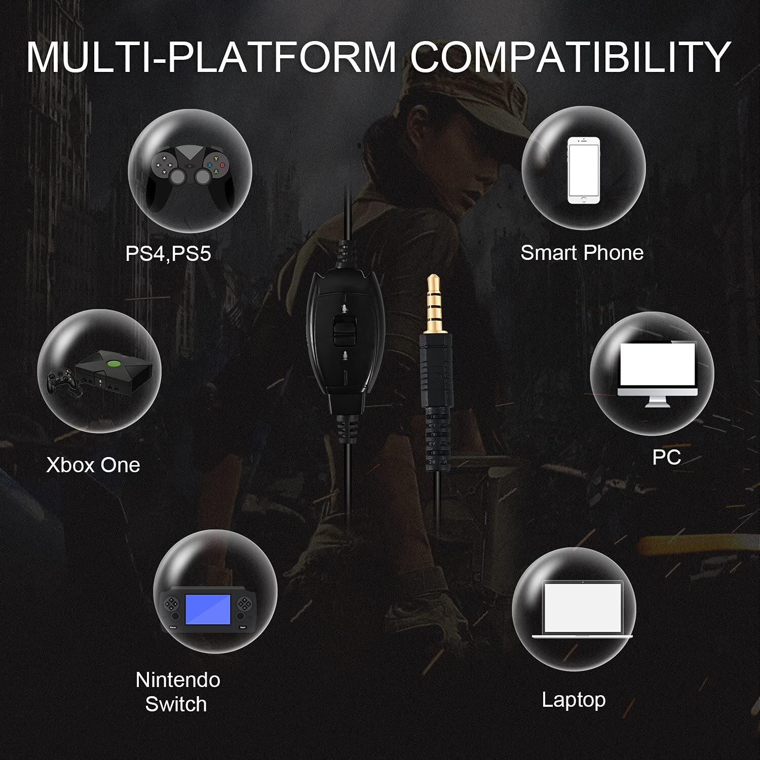 Headset For Ps5 Games,Ps4,Xbox,Pc, Kids Headphones With Mic For School Supplies,Gaming Headphones Wired,Headphones With Microphones,Gaming Headphones For Girls Headset With Mic