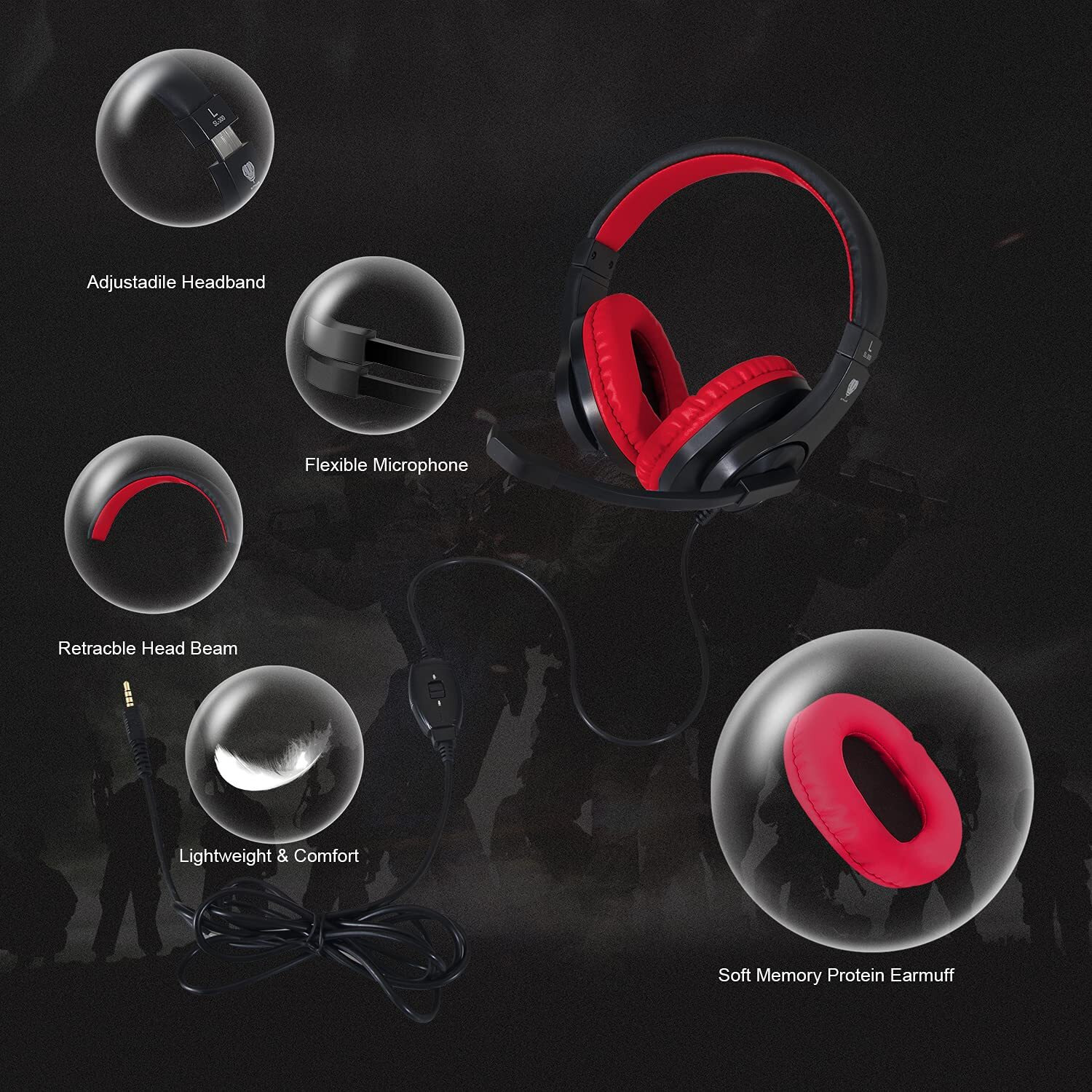 Headset For Ps5 Games,Ps4,Xbox,Pc, Kids Headphones With Mic For School Supplies,Gaming Headphones Wired,Headphones With Microphones,Gaming Headphones For Girls Headset With Mic