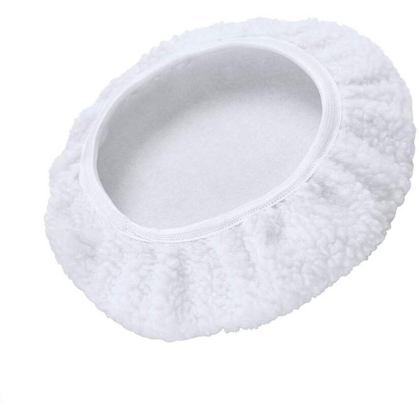 Kingbra 5Pcs Car Polisher Pad Bonnet (9 To 10 Inches), Soft Microfiber Polishing Bonnet Buffing Pad Cover, Car Waxing Bonnet Waxer Pads For Car Polisher