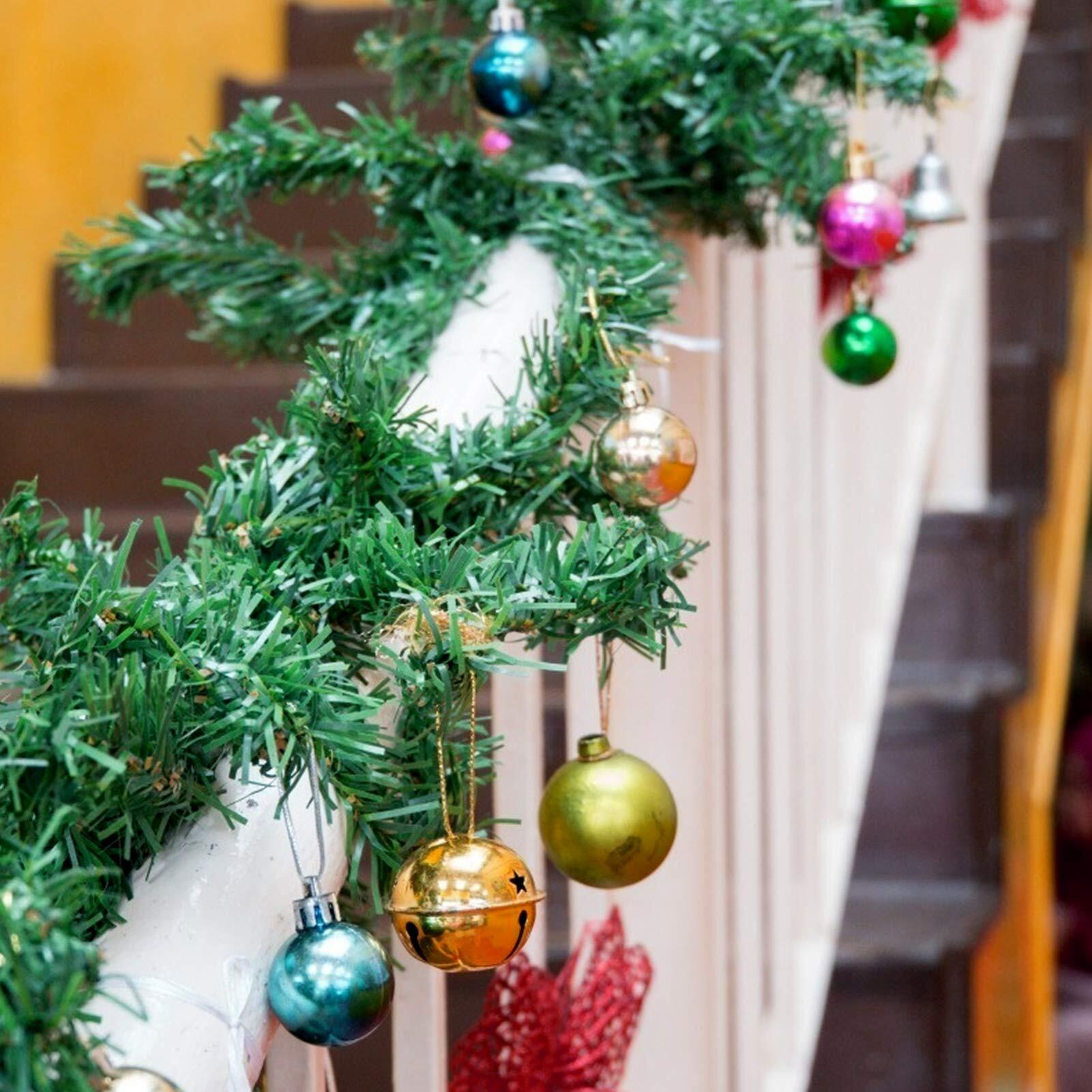 Singare 50 Feet Christmas Garland, 3 Strands Artificial Pine Garland Soft Greenery Garland, Suitable For Christmas Decorations, Green Non-Lit Soft Holiday Decor For Outdoor Or Indoor