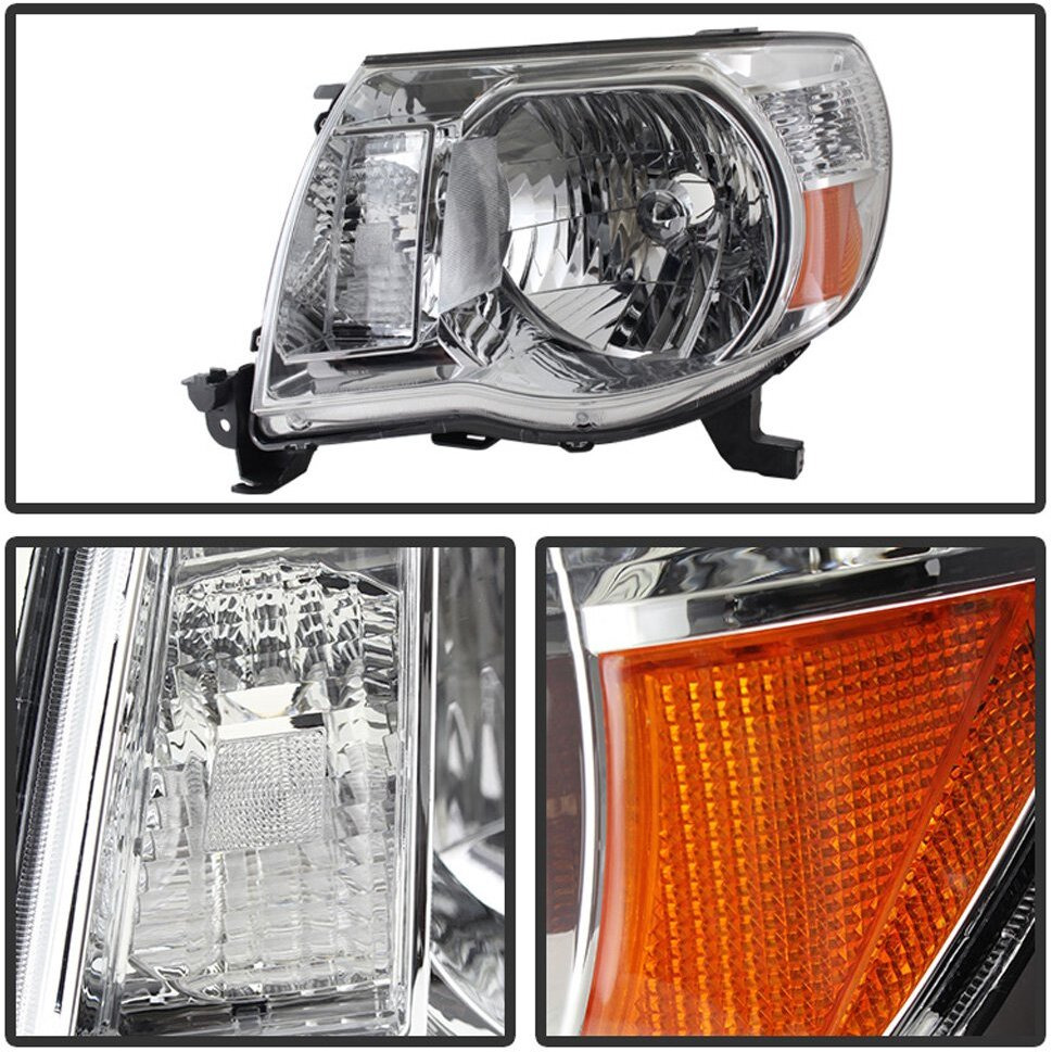 Acanii - For 2005-2011 Toyota Tacoma Pickup Truck Headlights Headlamps 05-11 Driver + Passenger Side Lights Lamps
