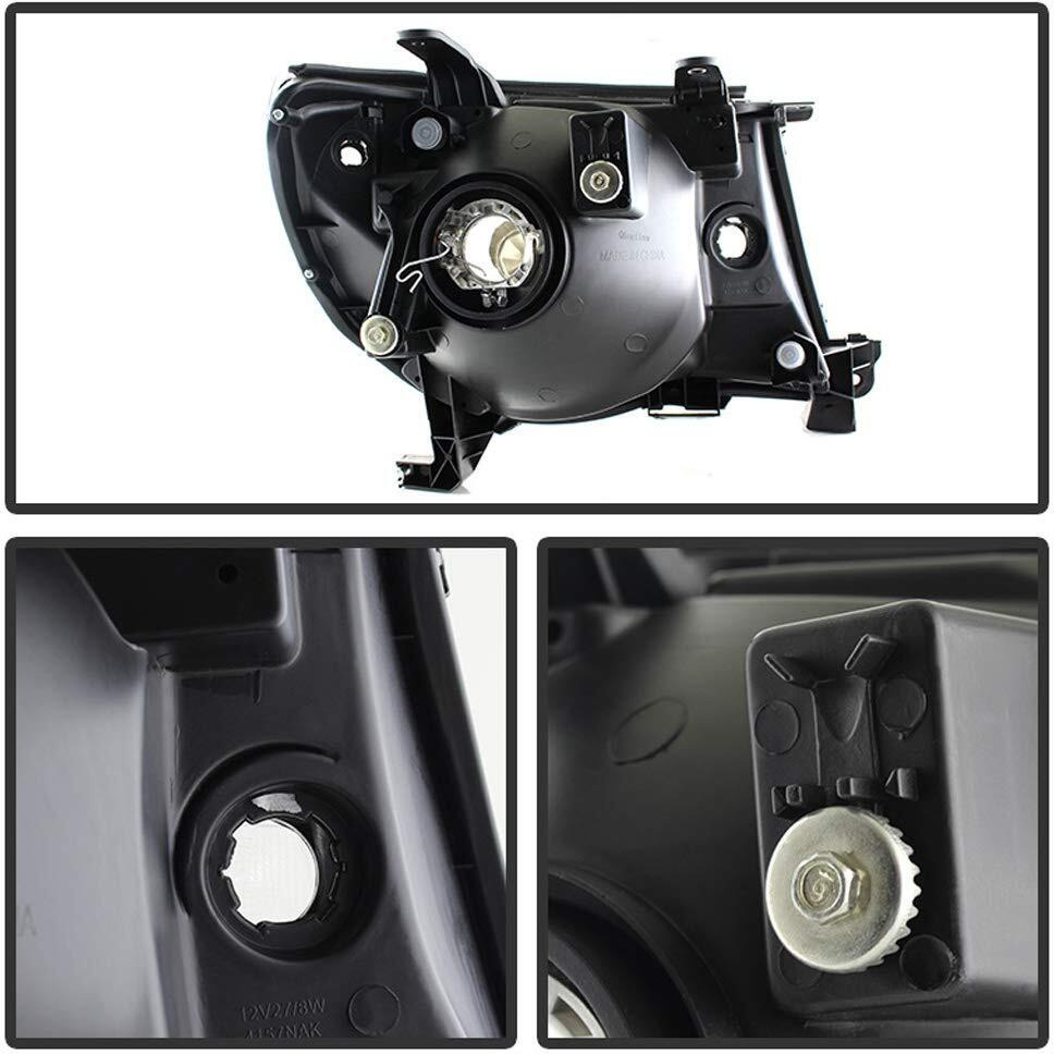 Acanii - For 2005-2011 Toyota Tacoma Pickup Truck Headlights Headlamps 05-11 Driver + Passenger Side Lights Lamps