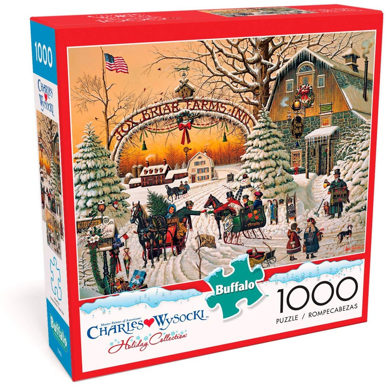 Buffalo Games - Charles Wysocki - A Christmas Greeting - 1000 Piece Jigsaw Puzzle